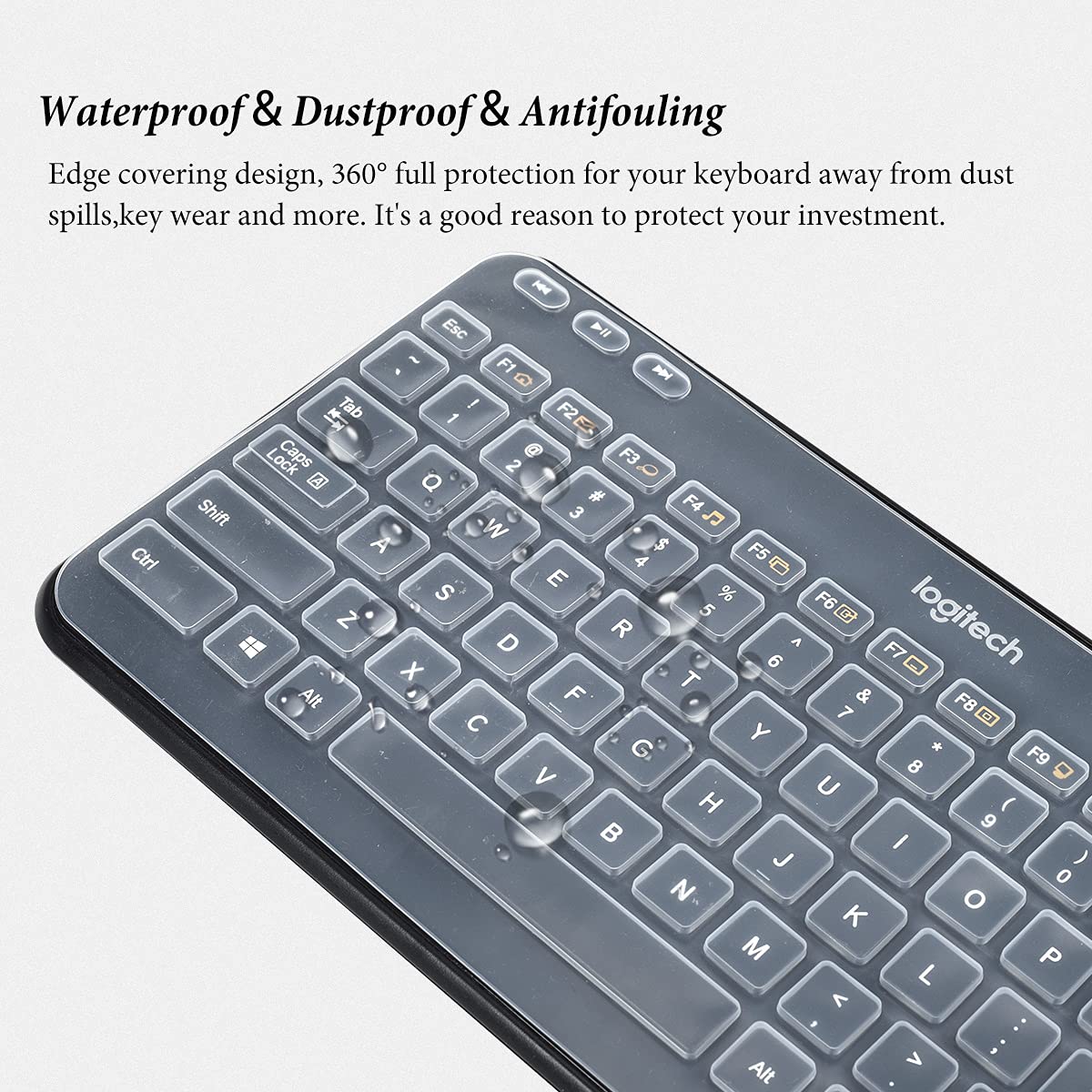 Keyboard Cover Skin For Logitech Wireless Mk360 Keyboard/Logitech K360 Keyboard, Logitech Mk360 K360 Keyboard Protector Accessor
