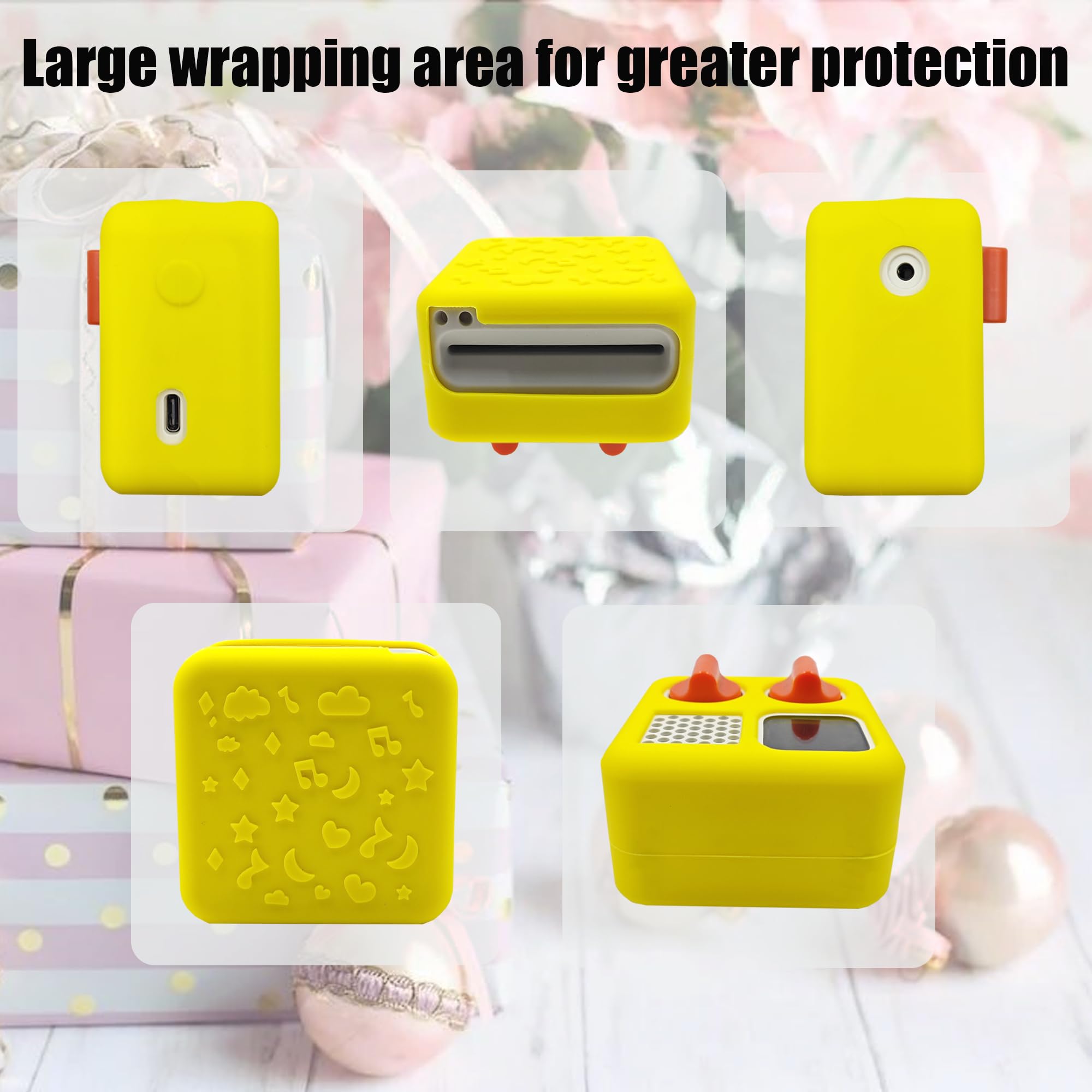 Leotube Silicone Shell Cover For Yoto Mini Player, Silicone Protective Sleeve Case Compatible With Mini Bluetooth Speaker (Case