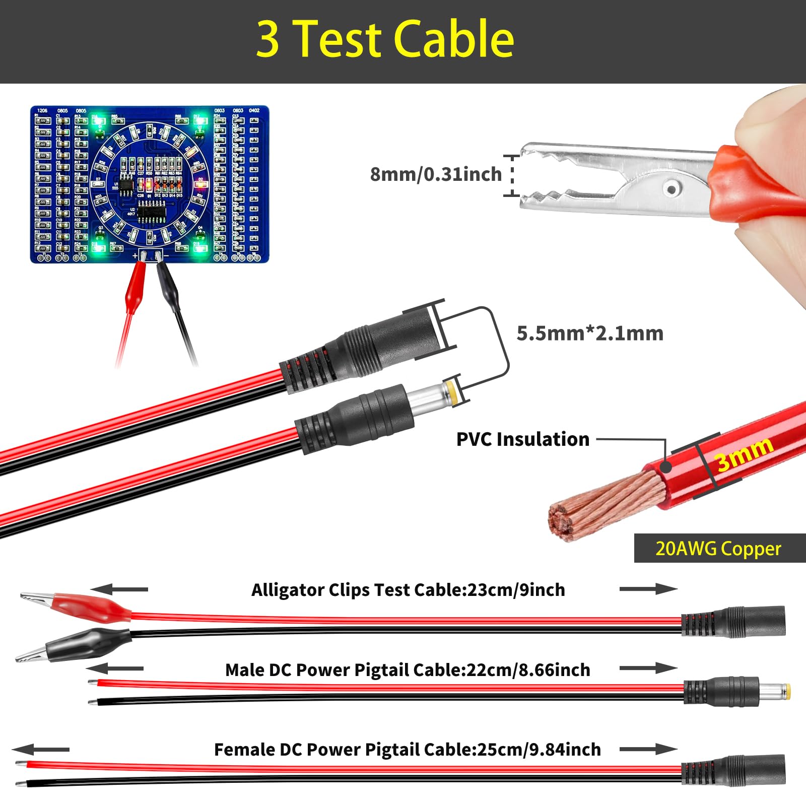 3V~24V 6A 144W Adjustable Power Supply 3V 5V 6V 9V 10V 12V 15V 18V 20V 24V Universal Variable Switching Power Ac/Dc Adapter,100V