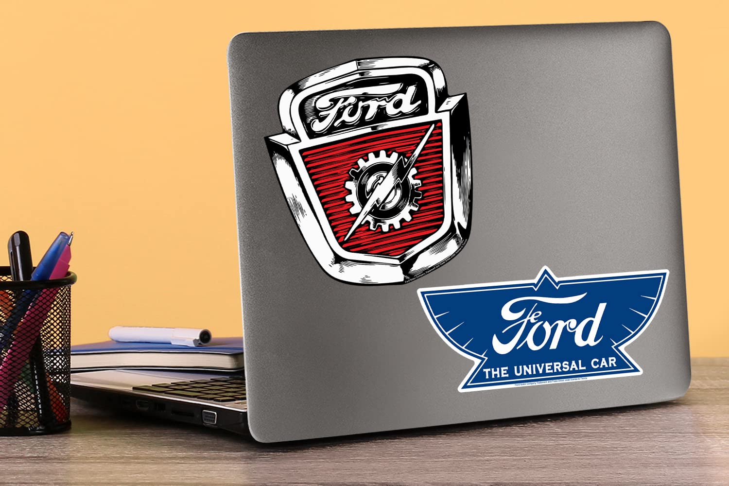 Ford Logos Vinyl Large Deluxe Stickers Variety Pack   Laptop, Water Bottle, Scrapbooking, Tablet, Skateboard, Indoor/Outdoor   S