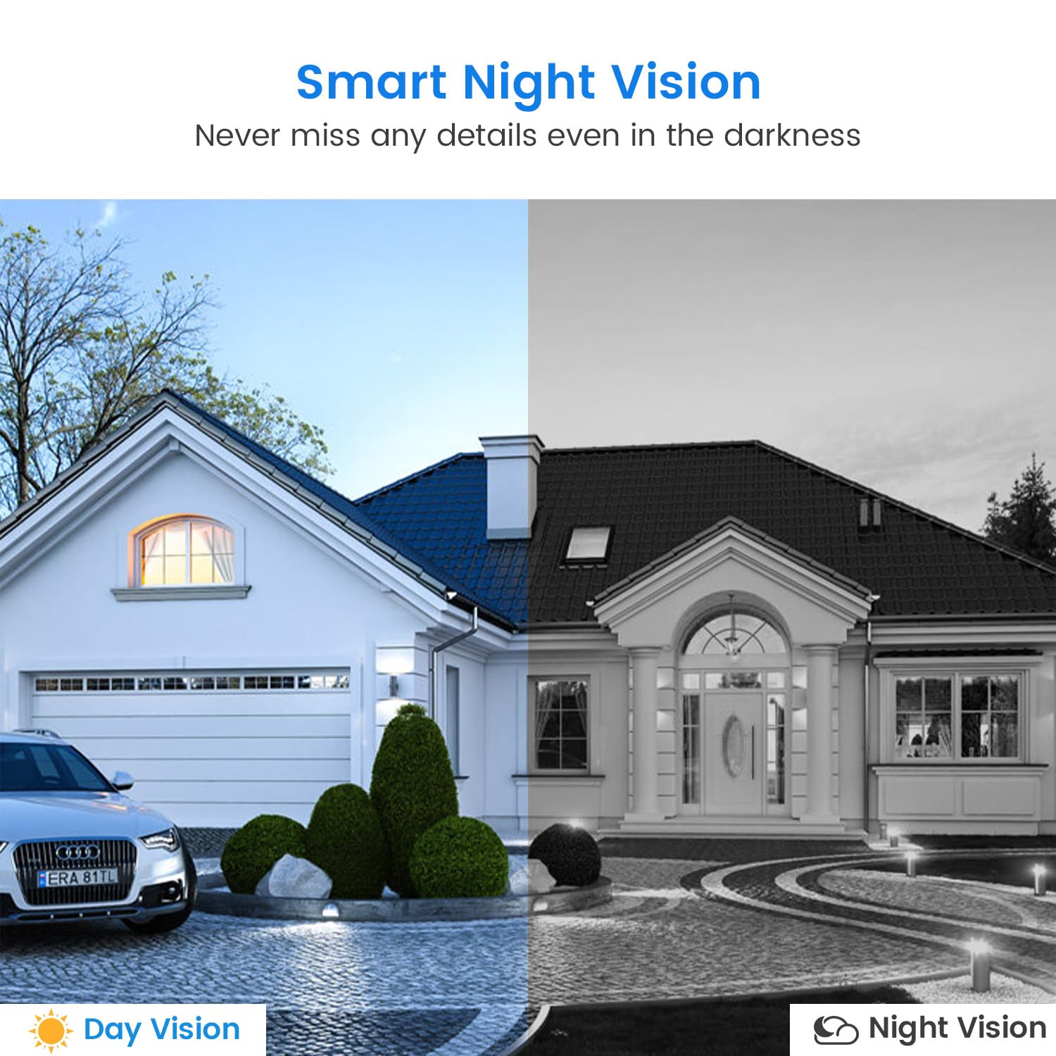 1080P Video Doorbell Camera Wireless, Cloud Storage, Live View, 2 Way Talk, Night Vision, Included Ring Chime, 2.4Ghz Wifi Only,