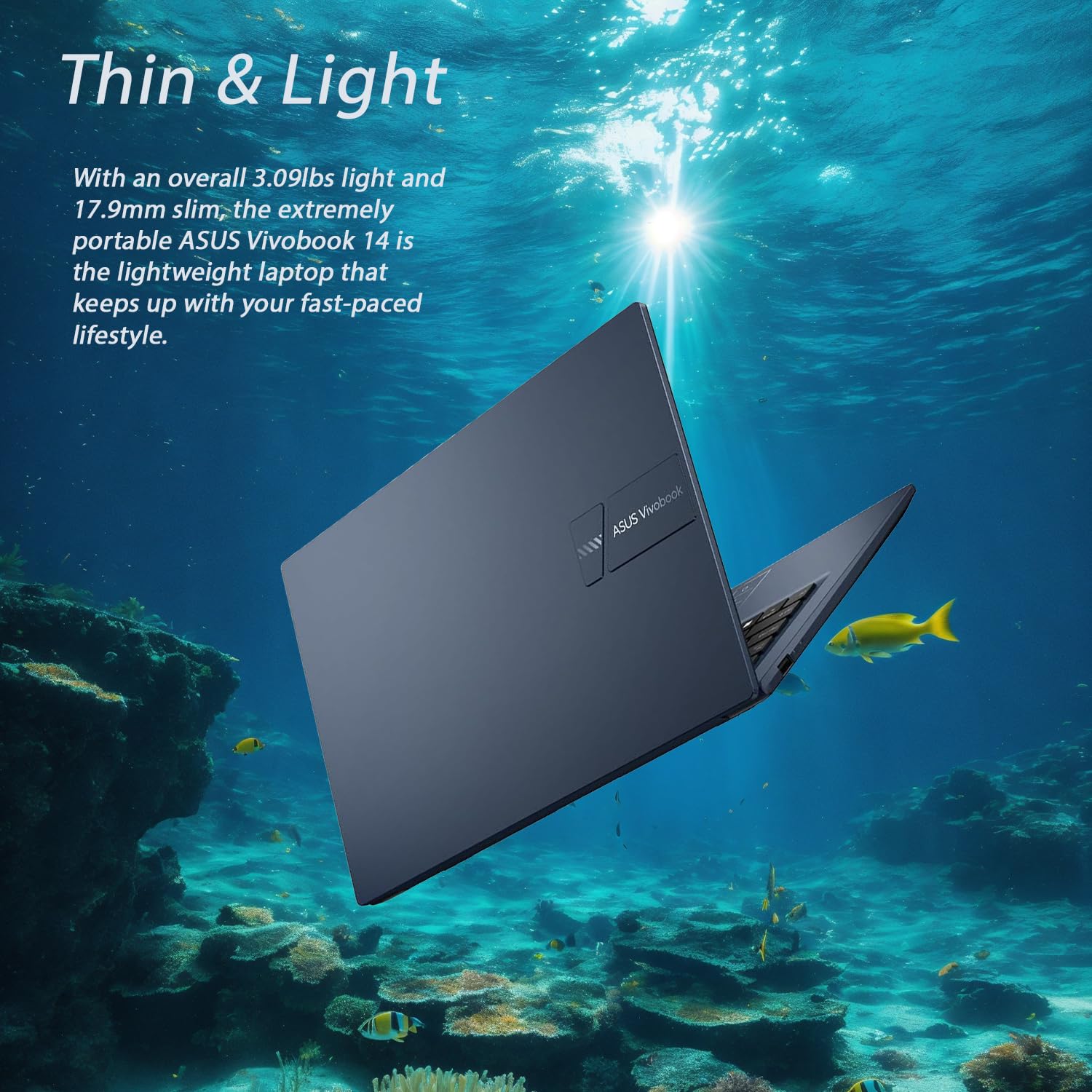 Asus Vivobook Laptop | 14'' Fhd (1920 X 1080) Display | 12Th Generation 6 Core Processor | 40Gb Ram | 1.5Tb Storage | Bluetooth