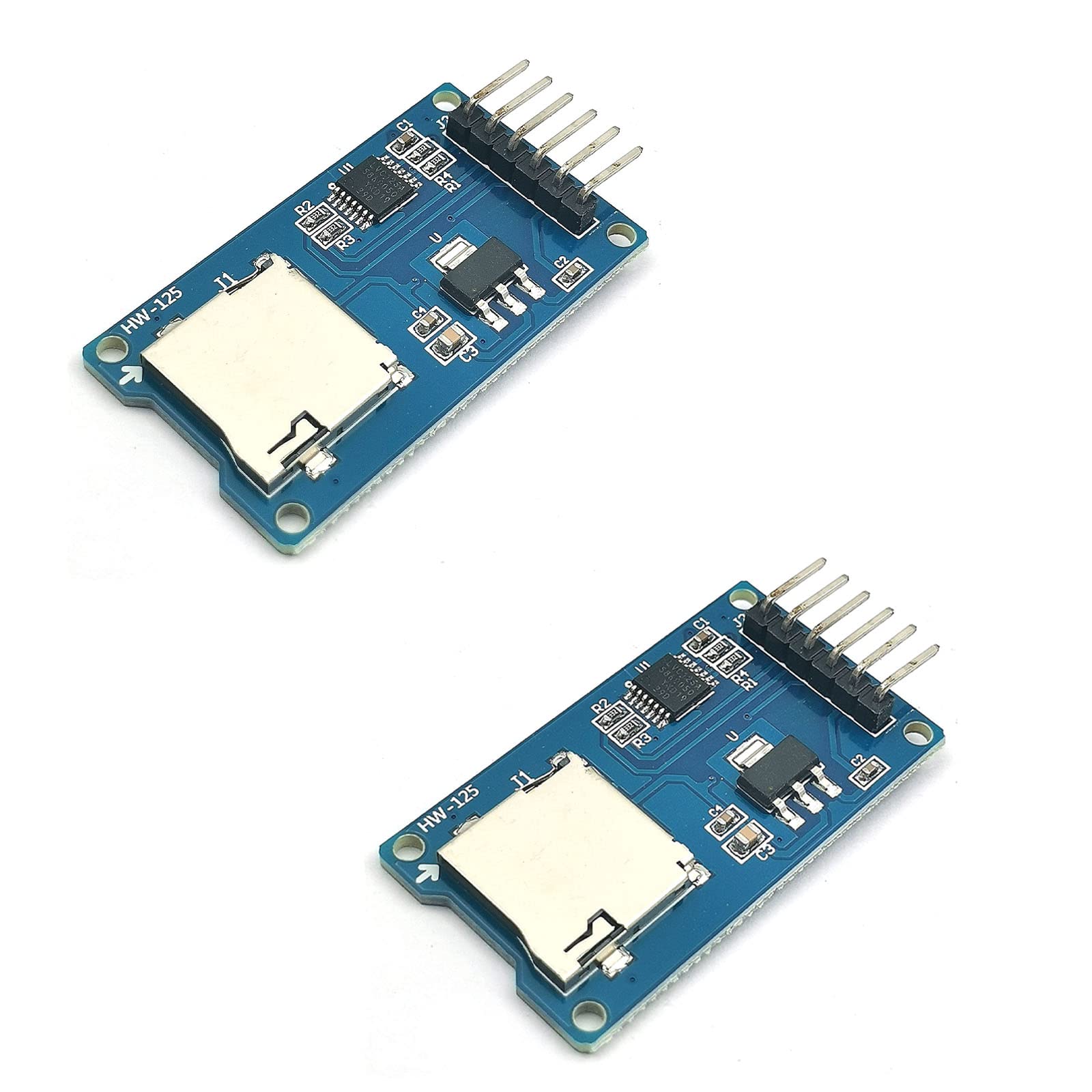 Fainwan 2Pcs Micro Sd Storage Board Memory Shield Expansion Module 6 Pin Spi Interface Mini Tf Card Adapter Reader
