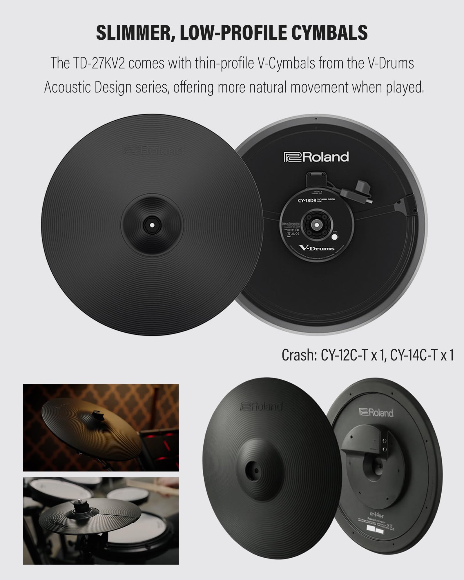 Roland V-Drums Td-27Kv2 Electronic Drum Set Bundle With Drum Throne, Drumstick Bag, Audio Cable, 3 Pairs Of Drumsticks And Austi