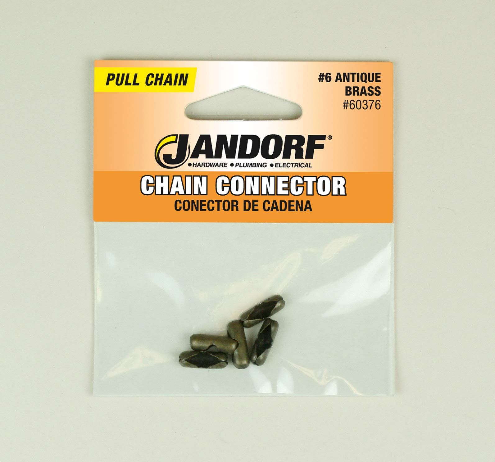 Jandorf 60376 Chain Connecter, 6 Antique Brass (Pack Of 5)