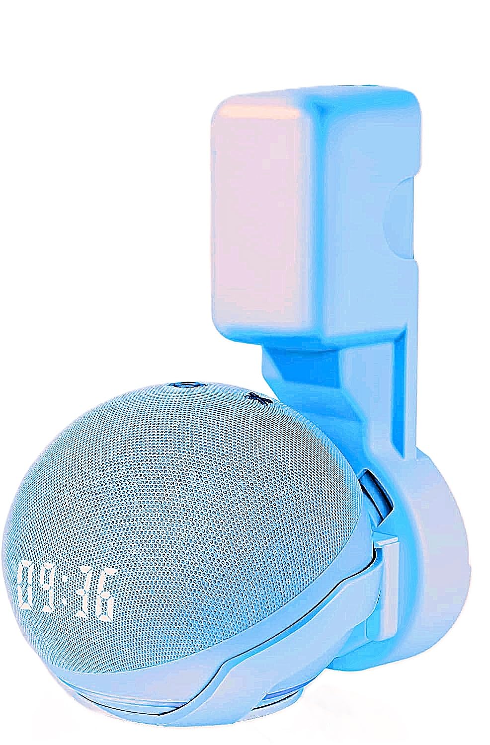 Saifsmart Outlet Wall Mount Hanger Holder Stand Accessories Case Built In Plug Cable Management For Echo Dot 4Th Gen/Echo Dot 5T