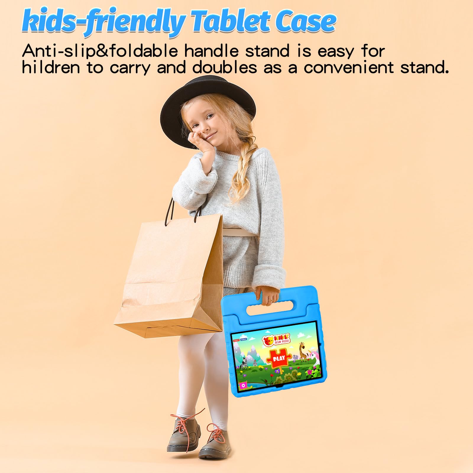 Billisgova New Kids Case For Ipad Mini 6Th Generation 8.3 Inch 2021 Durable Shockproof Ipad Mini Case 6Th Gen With Handle Stand