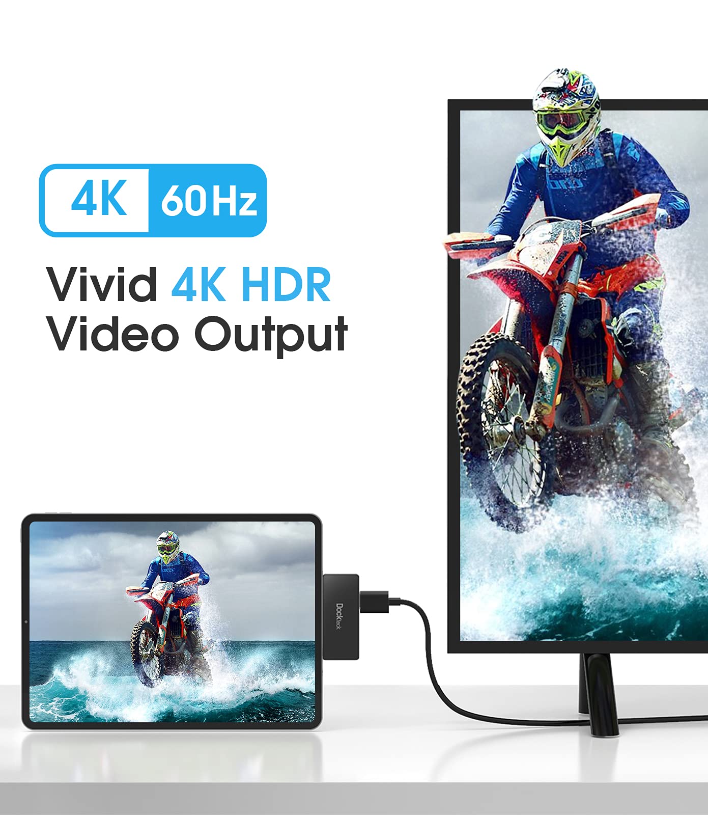 Usb C Hub Adapter For Ipad Pro 2021 2020 2018 11 12.9 / Ipad Air 4 10.9 Ipad Mini6 Dockteck 4 In 1 Ipad Pro Usb C Hub With 100W