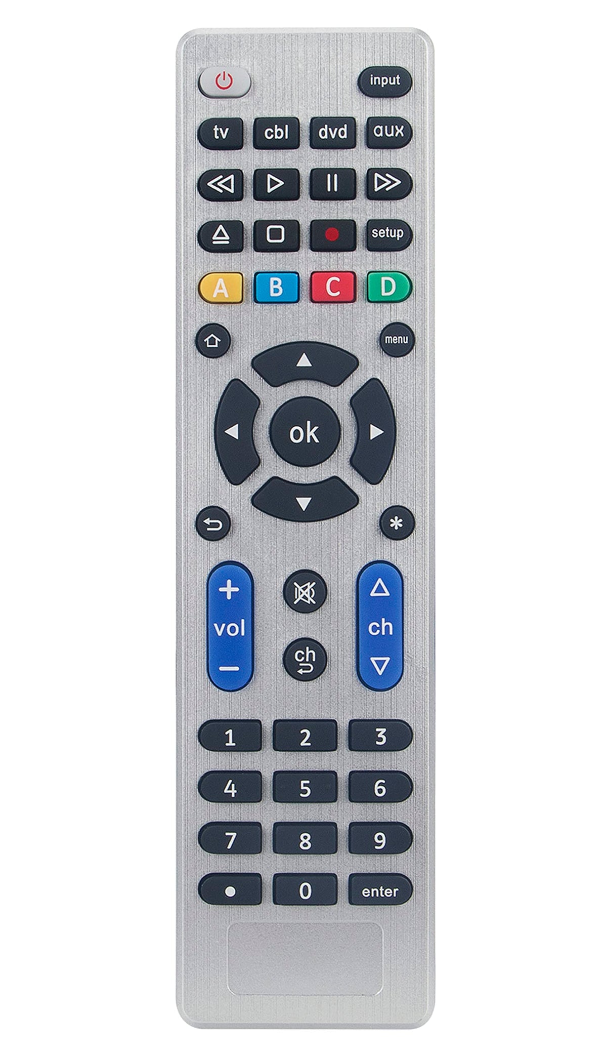 VINABTY Universal Remote Control fit for LG Samsung Sony Philips VIZIO Westinghouse RCA Sansui Funai TCL Hisense Toshiba TV, DVD, Blu-ray, VCR, Soundbar, TV/DVD Combo, HDTV Set Top Box, Home Theater