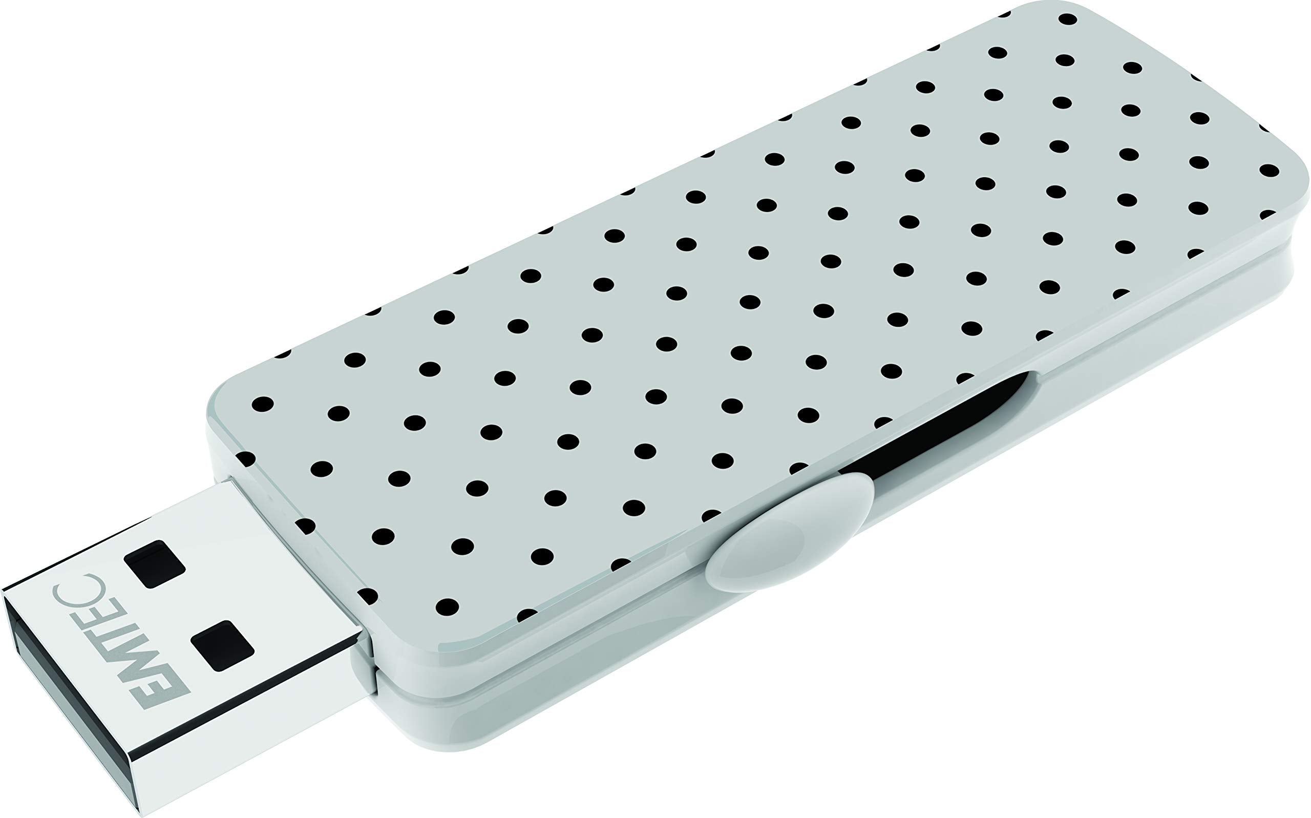 Emtec M700 Wallpaper Flash Drive, 16Gb, Black Dot   Ecmmd16Gm710Wp11
