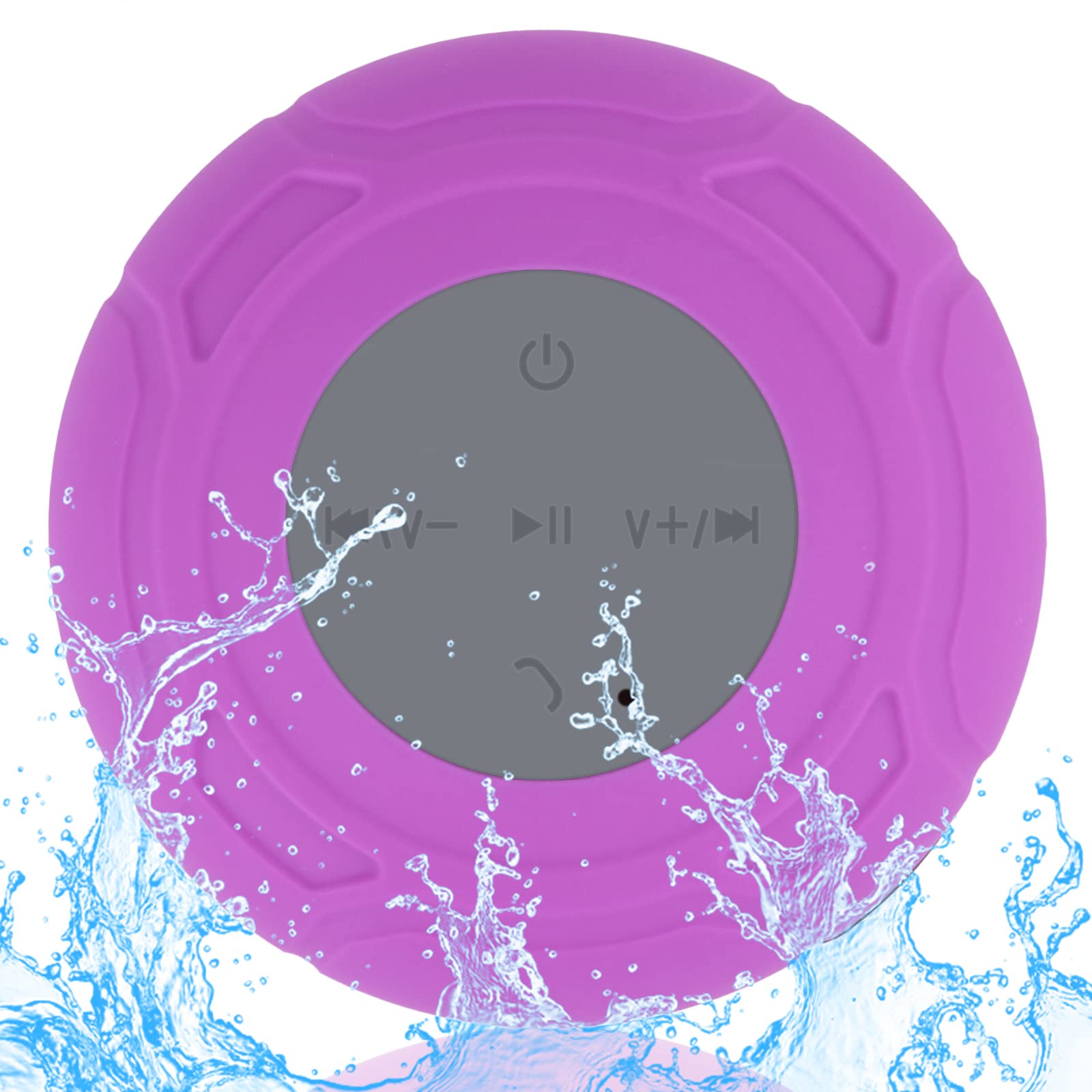 Lukader Waterproof Bluetooth Shower Speaker Portable Wireless Water Resistant Speaker Suction Cup,Built In Mic Gifts For Kids Sp