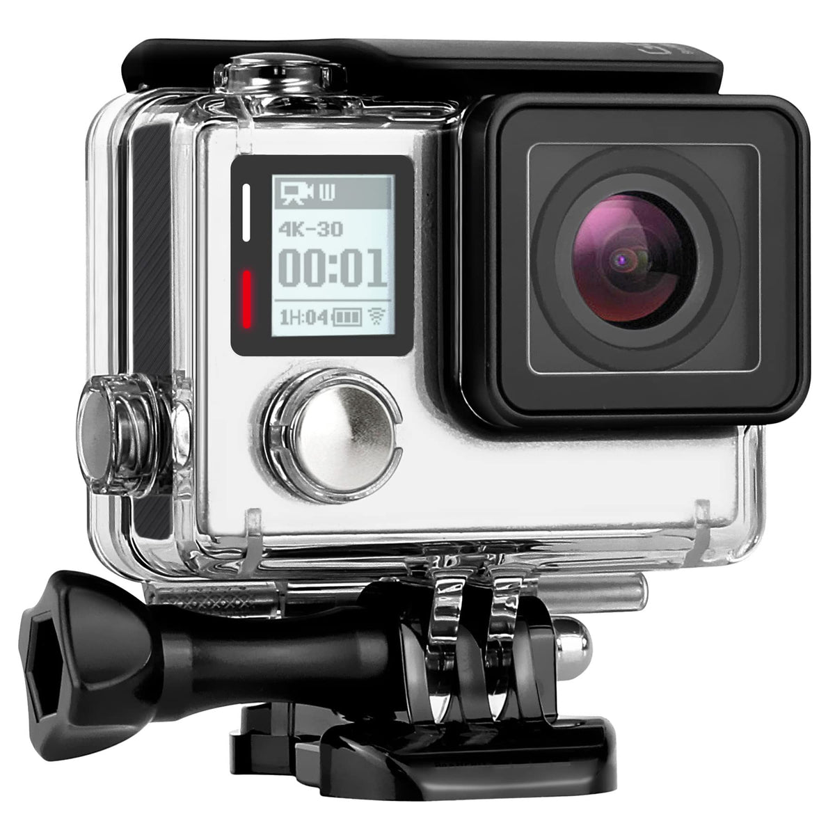 Yallsame Waterproof Case For Gopro Hero 4 3 3+, 131Ft Underwater Protective Housing Accessories Ideal For Scuba Diving, Snorkeli