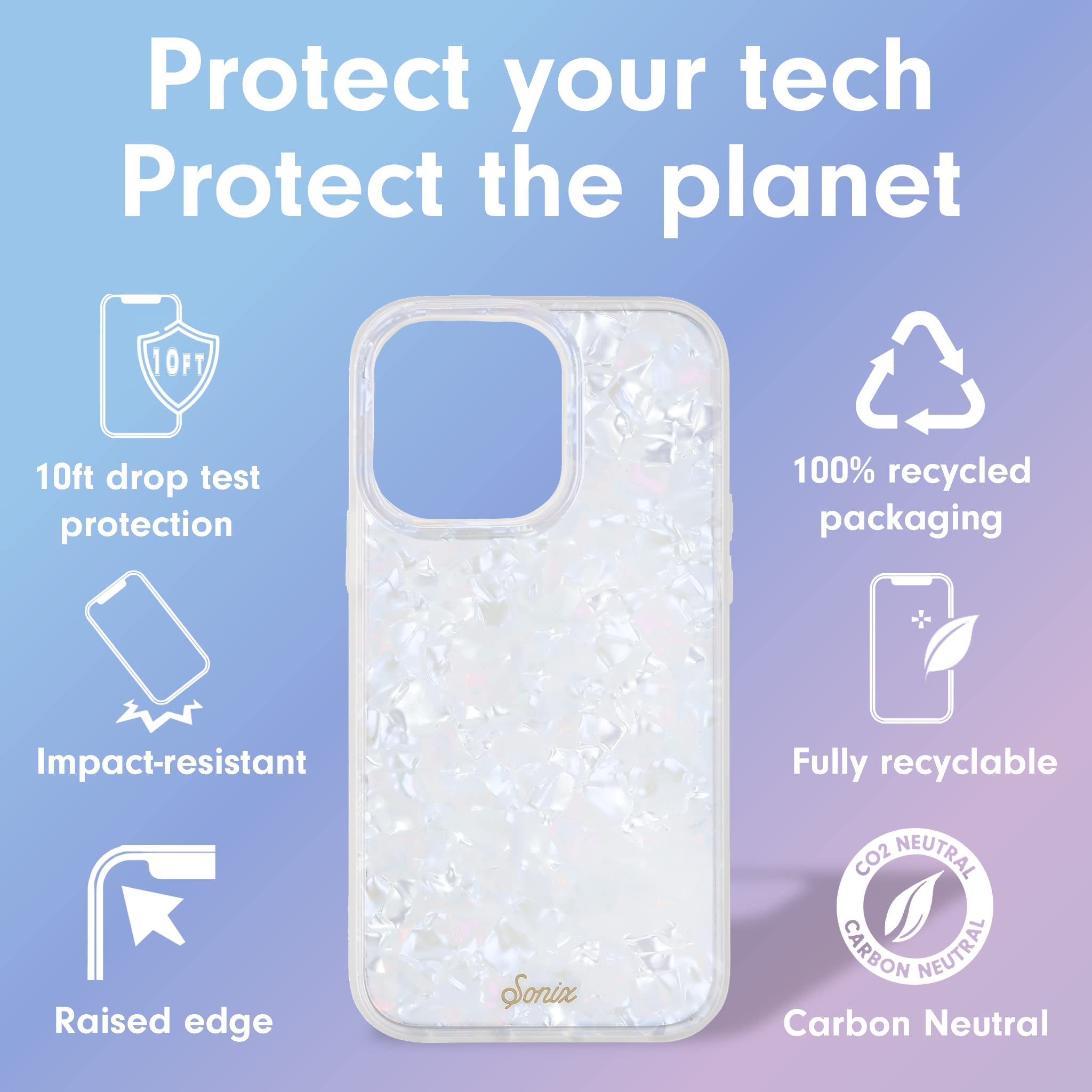 Sonix Case For Iphone 14 Pro Max | Compatible With Magsafe | 10Ft Drop Tested | Pearl Tort