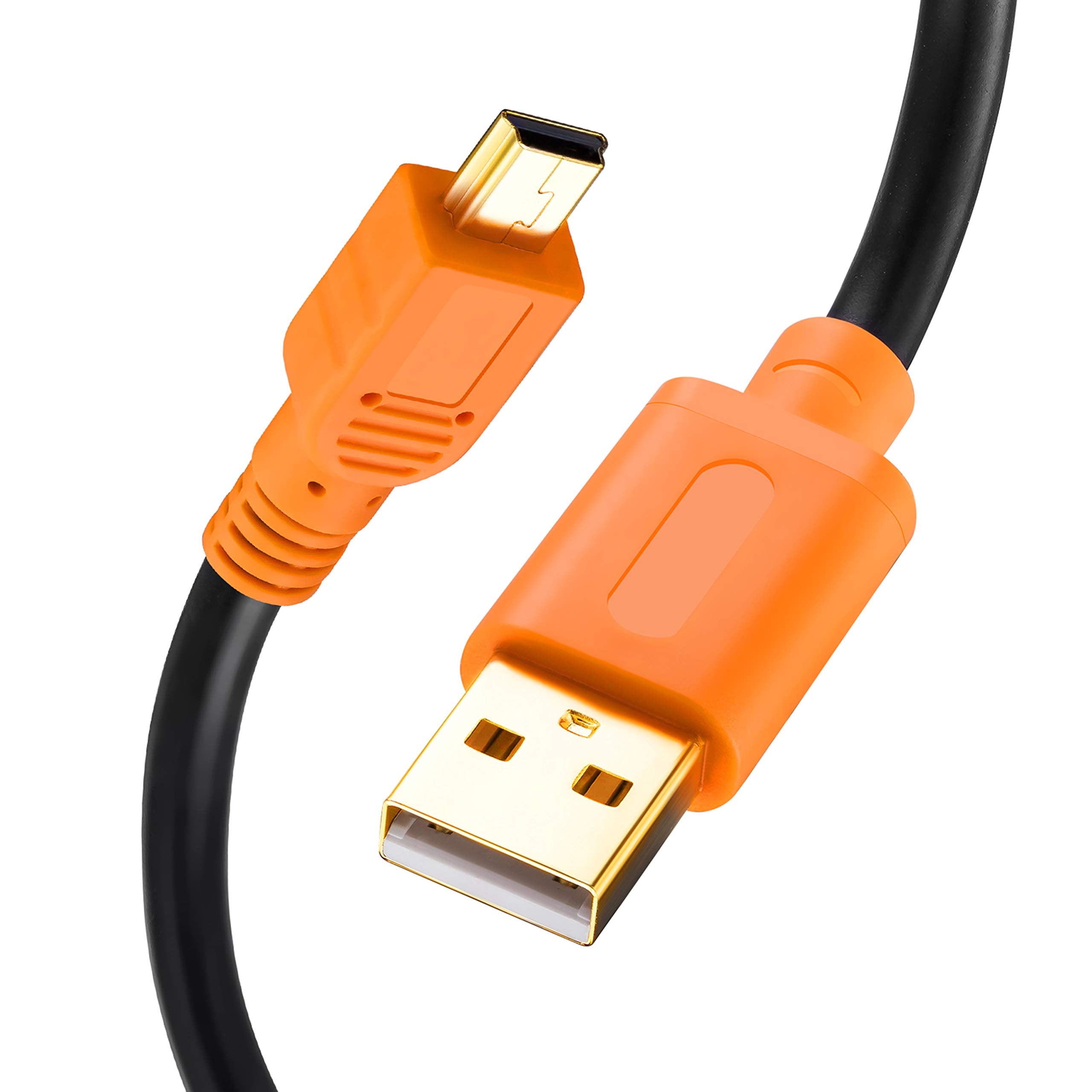 Tan Qy Mini Usb Cable 10Ft, Mini Usb Cable Usb 2.0 Type A To Mini B Cable Male Cord For Gopro Hero 3+, Hero Hd, Cell Phones, Mp3
