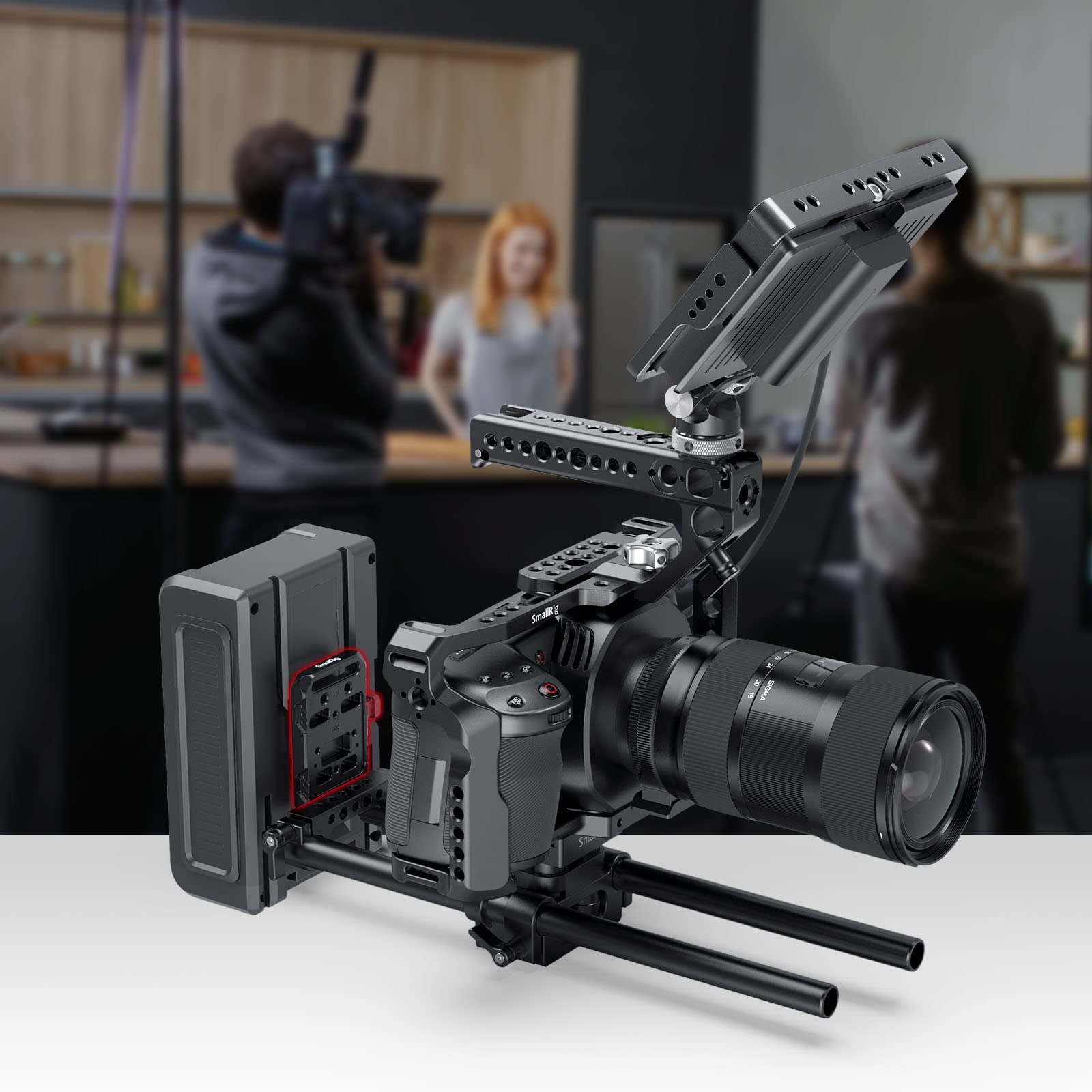 Smallrig Mini V Mount Battery Plate, V-Lock Mount Battery Plate With 1/4-20 Threads - 2987