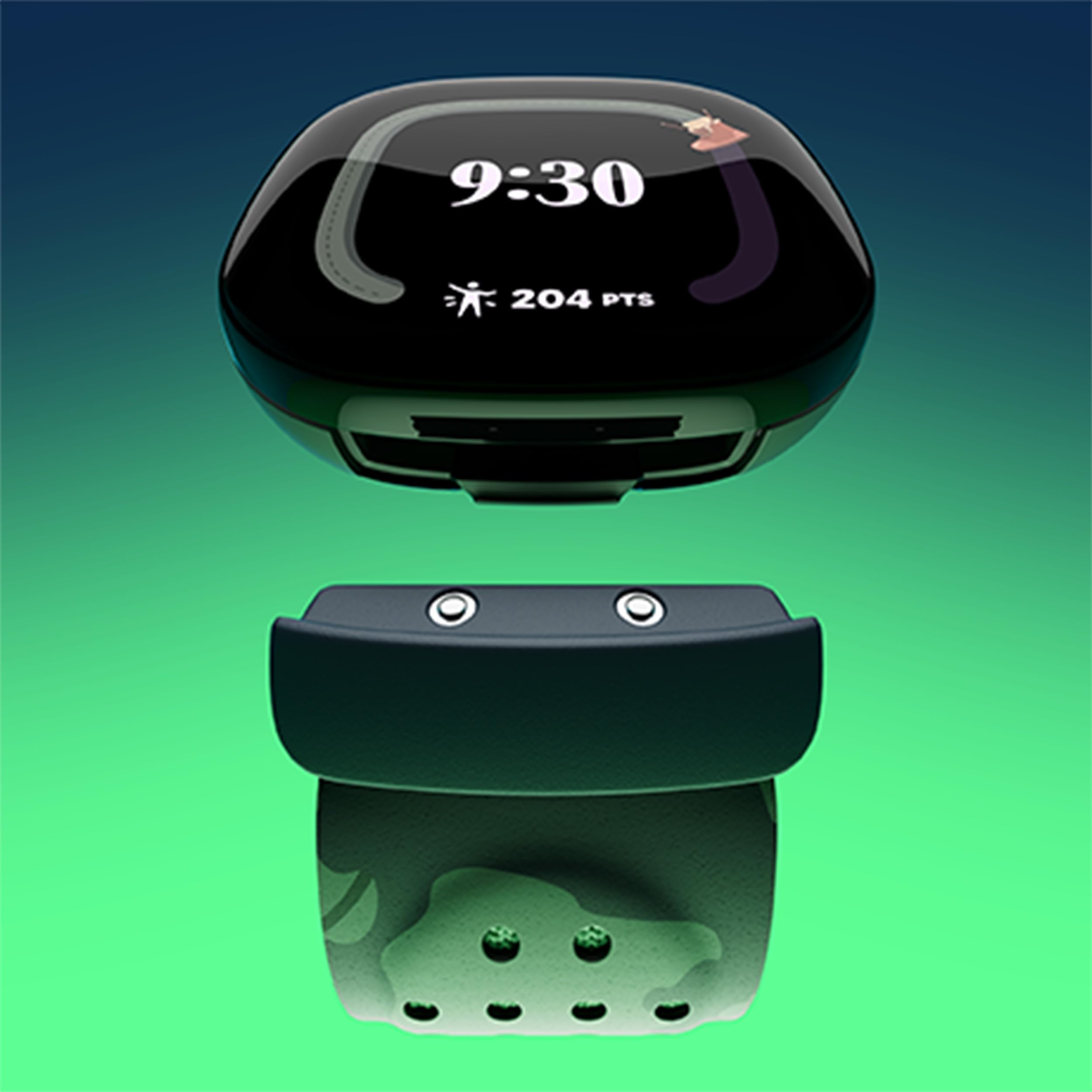 Google Fitbit Ace Lte Band - Kids Smartwatch Band - Water Resistant - One Size Fits All - Camp Nightmare