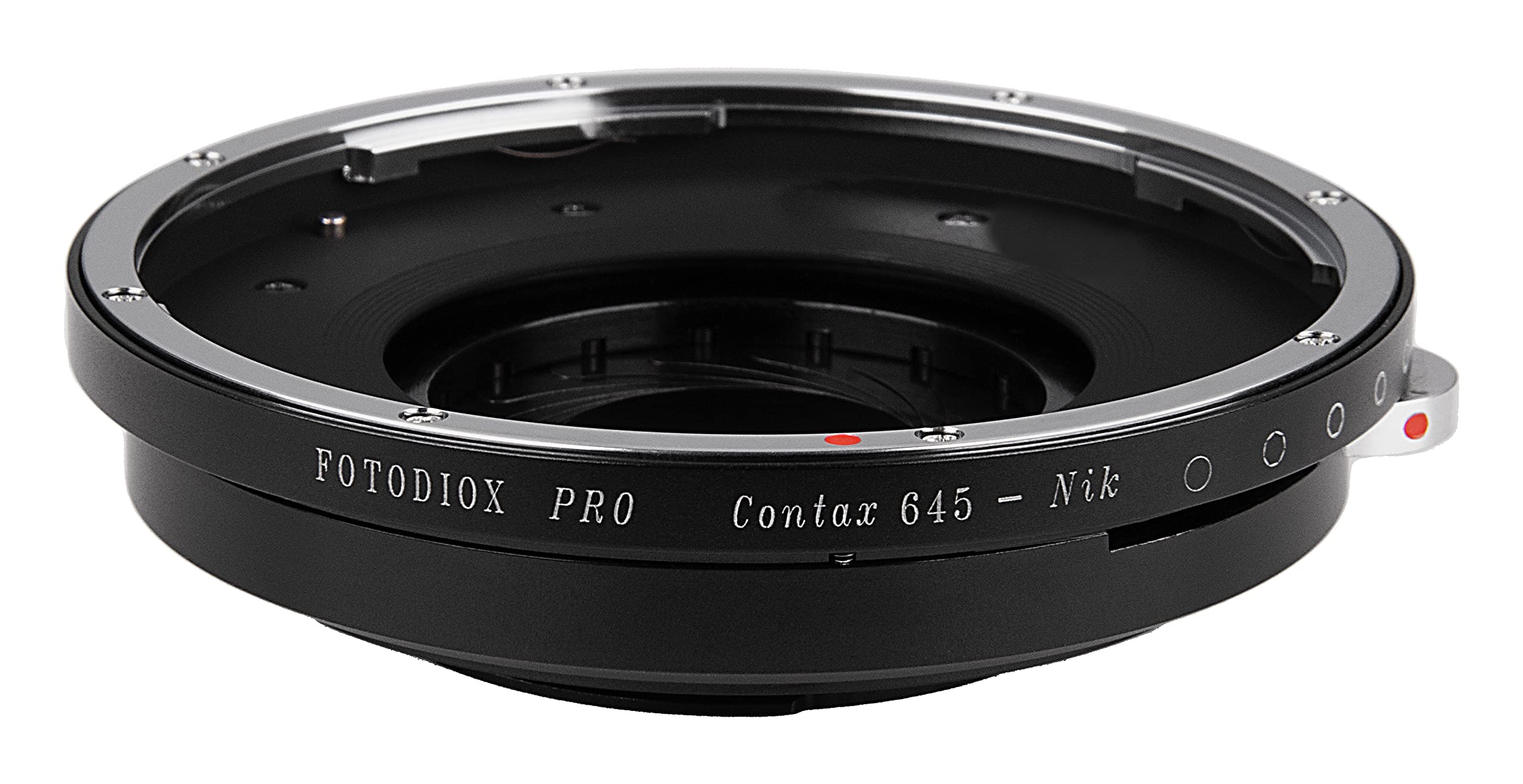 Fotodiox Pro IRIS Lens Mount Adapter Compatible with Contax 645 Lenses to Nikon F-Mount Cameras
