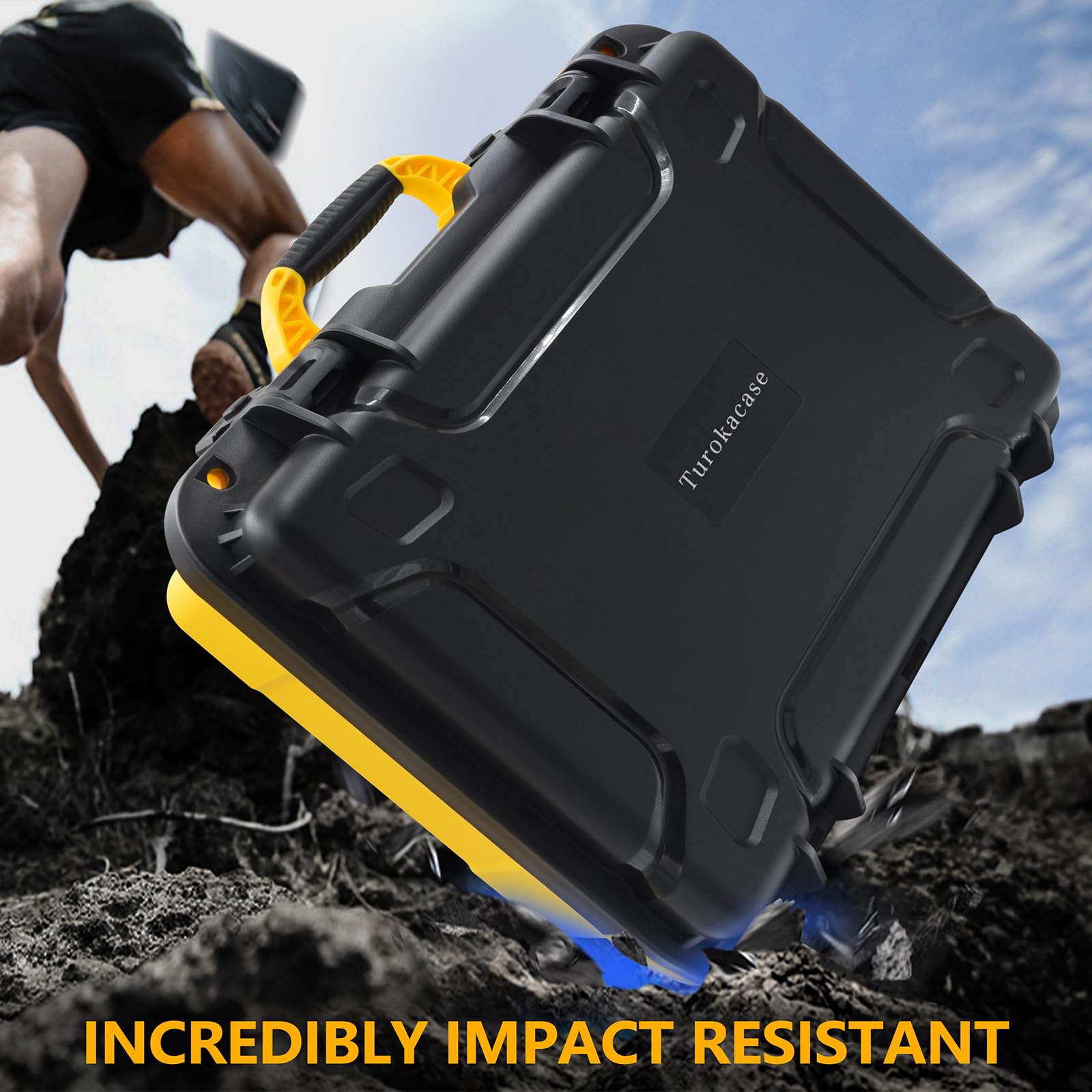 Air Compressor Case For Dewalt 20V Max Tire Inflator Dcc020Ib   Waterproof, Dustproof, Shockproof Air Pump Hard Storage Carrying