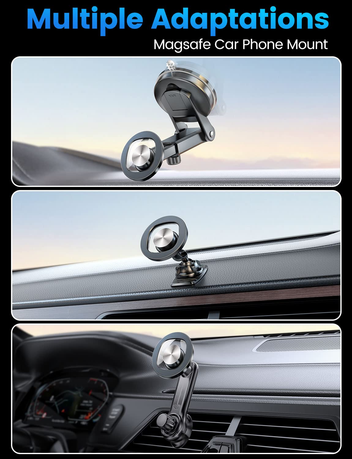 Esamcore Magsafe Magnet Head For Car Mount, Universal For Magsafe Car Mount 18 Pcs Magnets Replacement, Fit For 17Mm Ball Joint