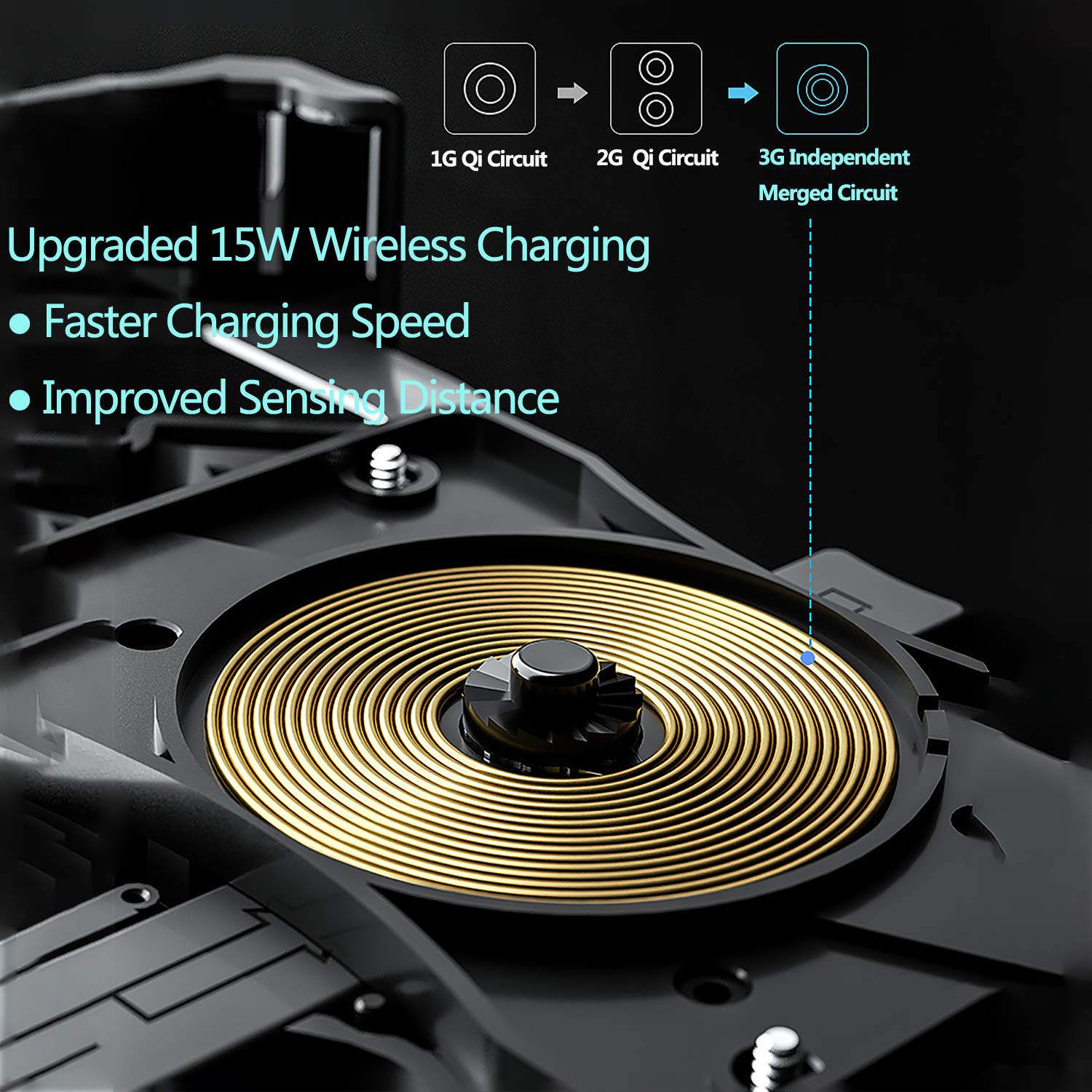 Imestou Motorcycle Phone Holder Wireless Charger And Usb 3.0 Quick Charge Phone Mount 2 In 1 Fits For 22 32Mm Handlebar Or Rear View Mirror, Suitable For 3.5' 6.8' Phones, Works With 12 24V Vehicles