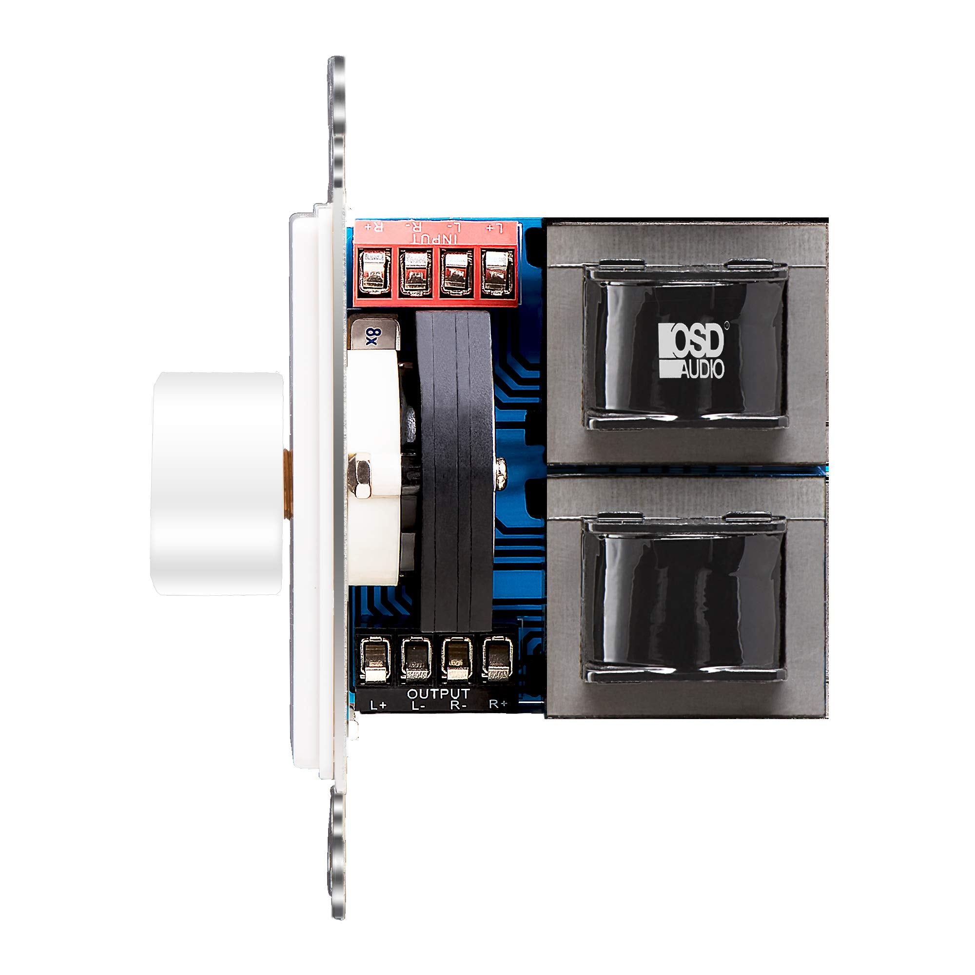 Osd 300W In Wall Volume Control Impedance Matching For Home Speakers, Rotary Knob White Svc300