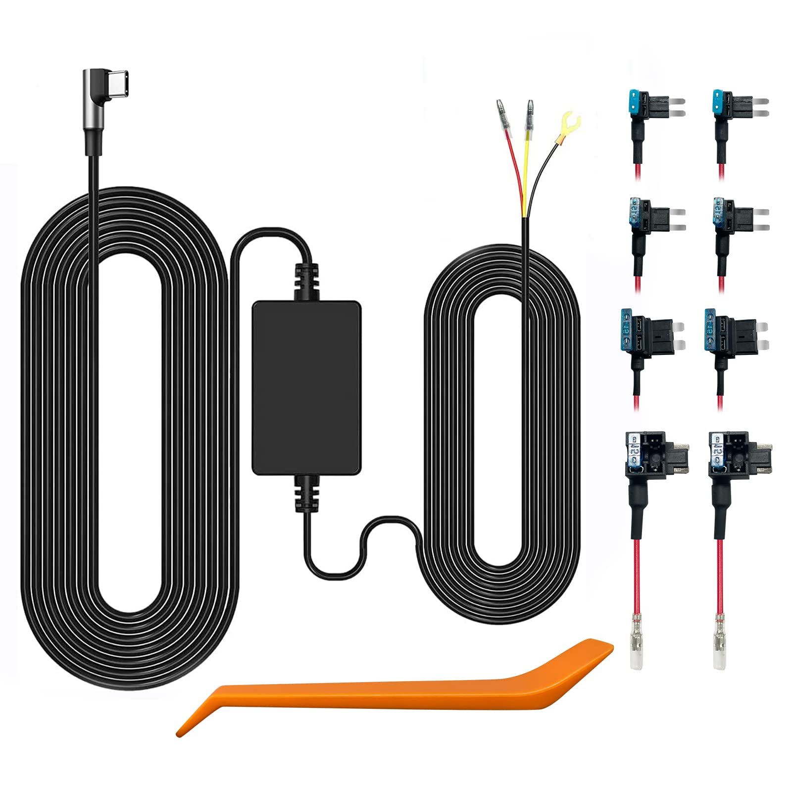 Wolfbox Usb C Hardwire Kit For G900 Pro/G840S/G930/G850/G900/840H Mirror Dash Cam, Not Suitable For G890, Parking Monitor With M