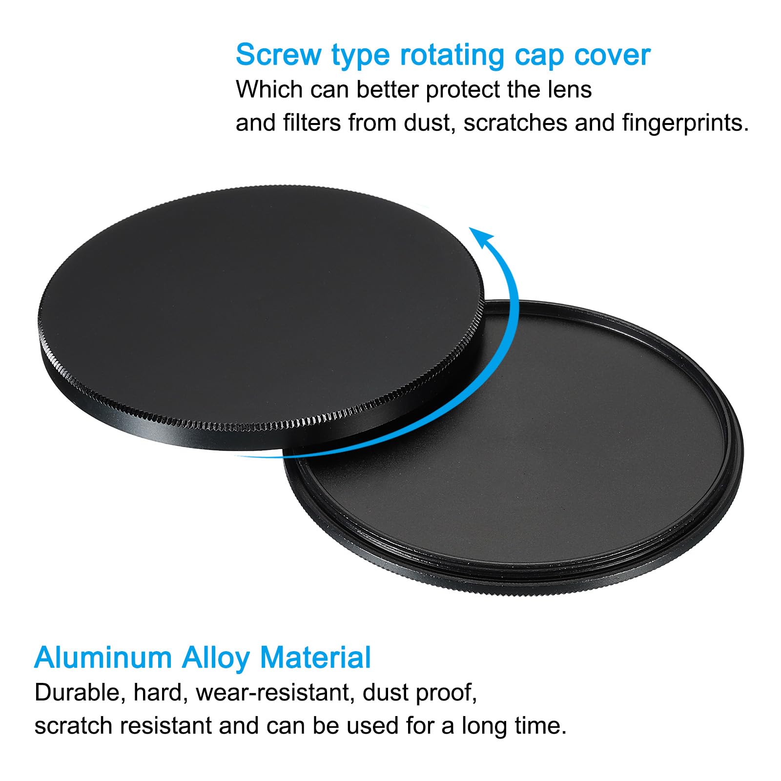 Patikil 67Mm Lens Cap, 2 Pack Camera Lens Cap Cover Universal Front Metal Lens Filter Stacks Cap Protective Case For 67Mm Camera