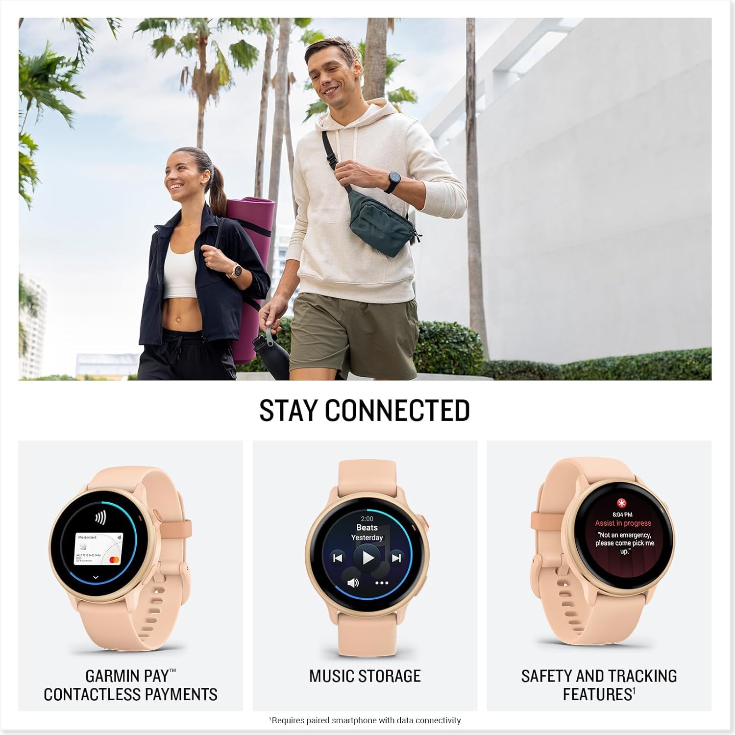 Garmin Vivoactive 6 Gps Smartwatch With Amoled Display, Pink Dawn | Advanced Health And Fitness Features, Up To 11 Day Battery,