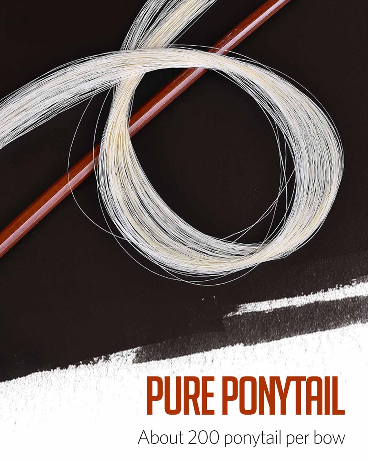 Lms Violin Bow Full Size 4/4 Brazilwood Violin Bows Lightweight Bow Well Balance Fiddle Bow