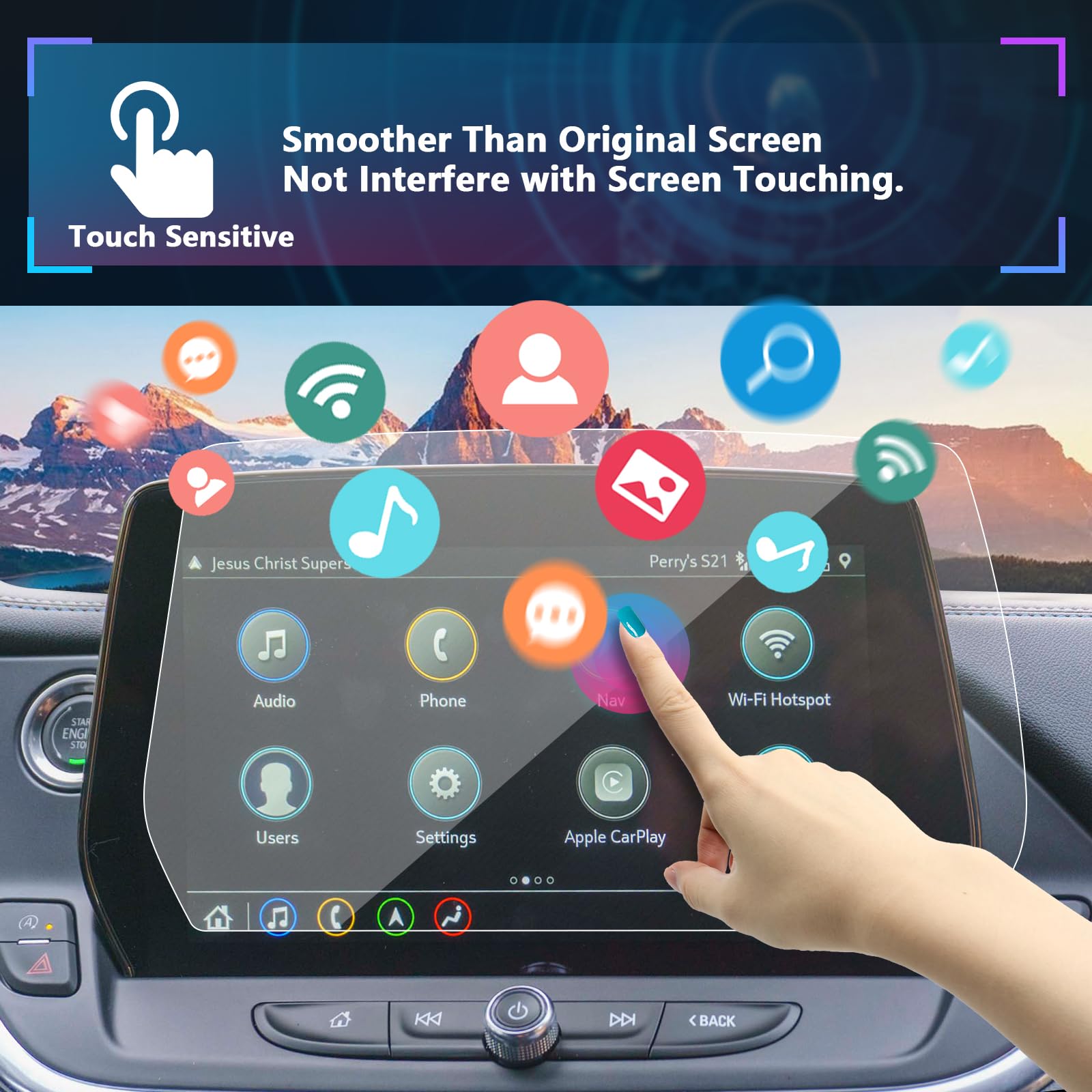 Sxcy Fit For 2023 2024 2025 Chevy Blazer (Gas) Screen Protector 2023 2024 2025 Blazer Tempered Glass Screen Protector 2023 2024 2025 Blazer Accessories