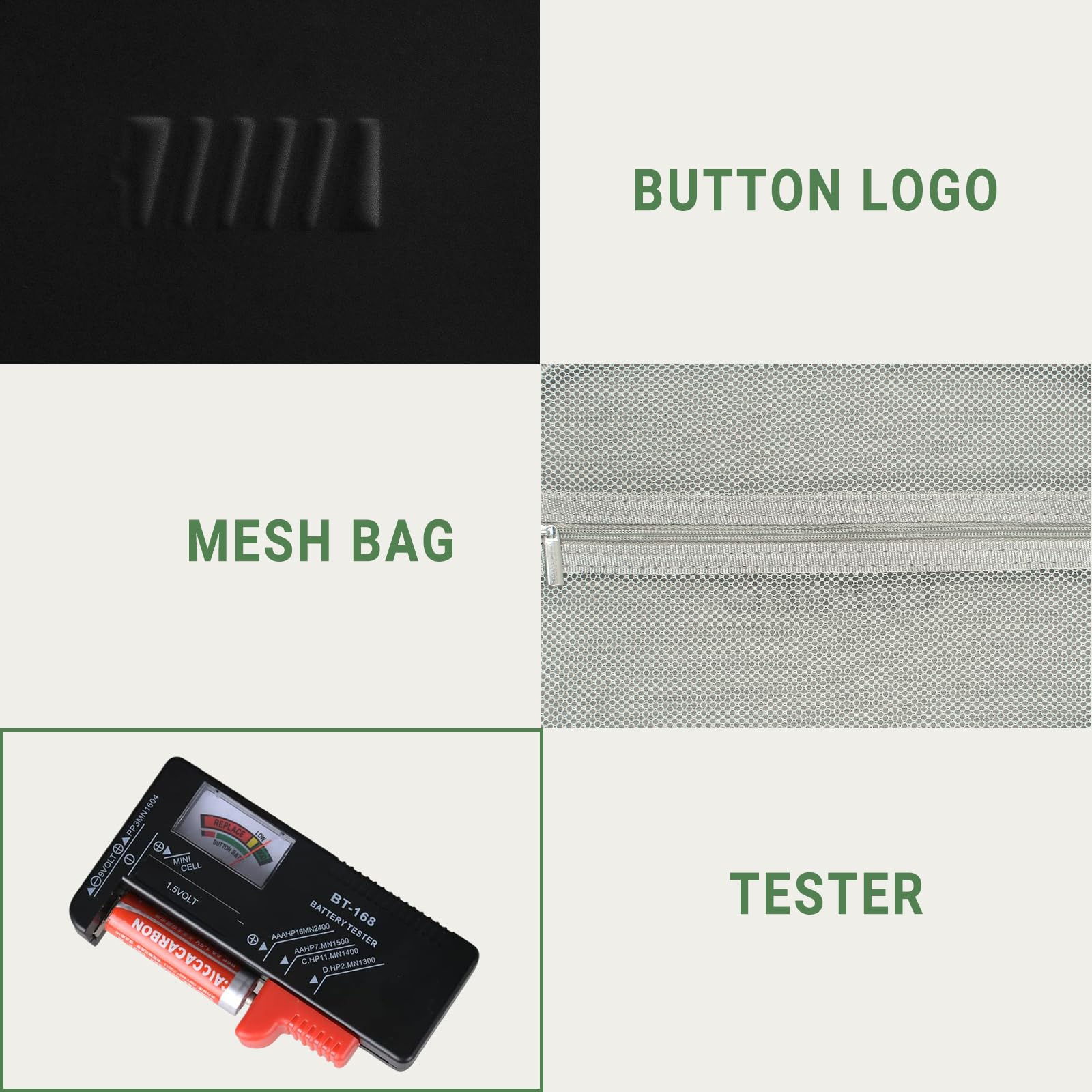 Stukcaze Battery Organizer Storage Case With Tester For Aa Aaa Button Battery Holder Carrying 3 Batteries Variety Pack 88 Batter