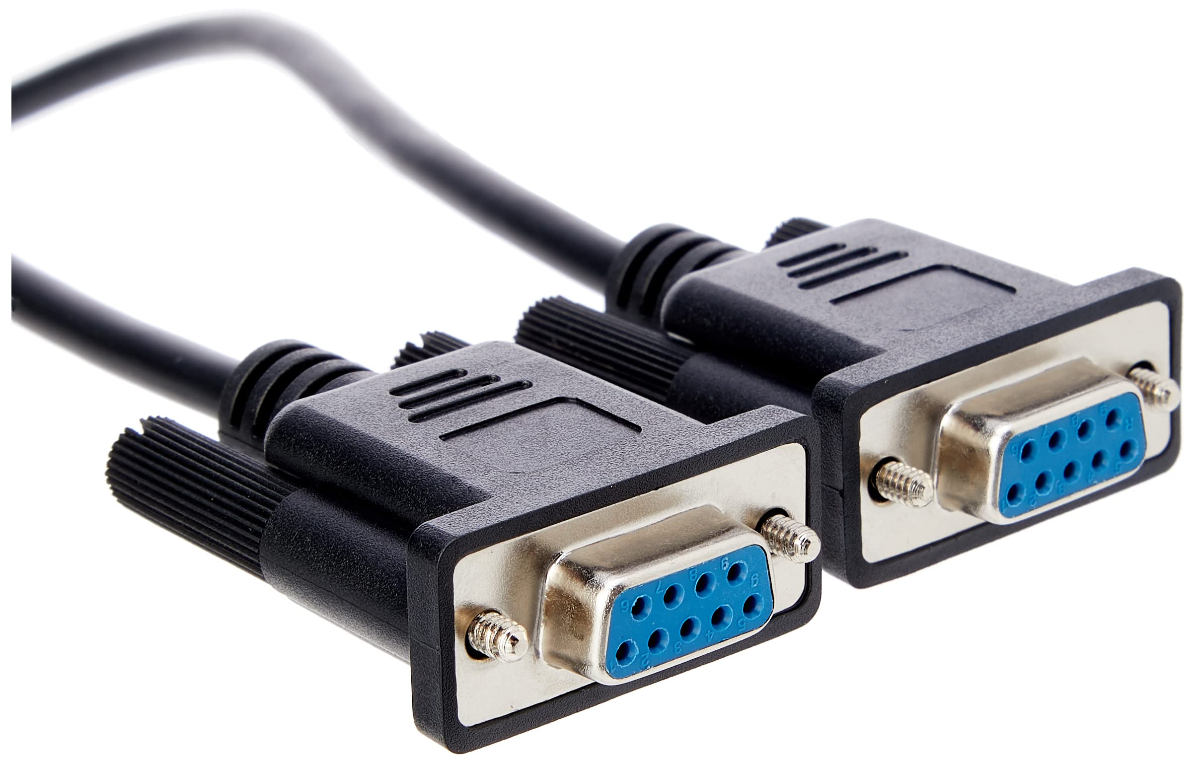 Startech.Com 1M Black Db9 Rs232 Serial Null Modem Cable F/F   Db9 Female To Female   9 Pin Rs232 Null Modem Cable   1 Meter, Bla