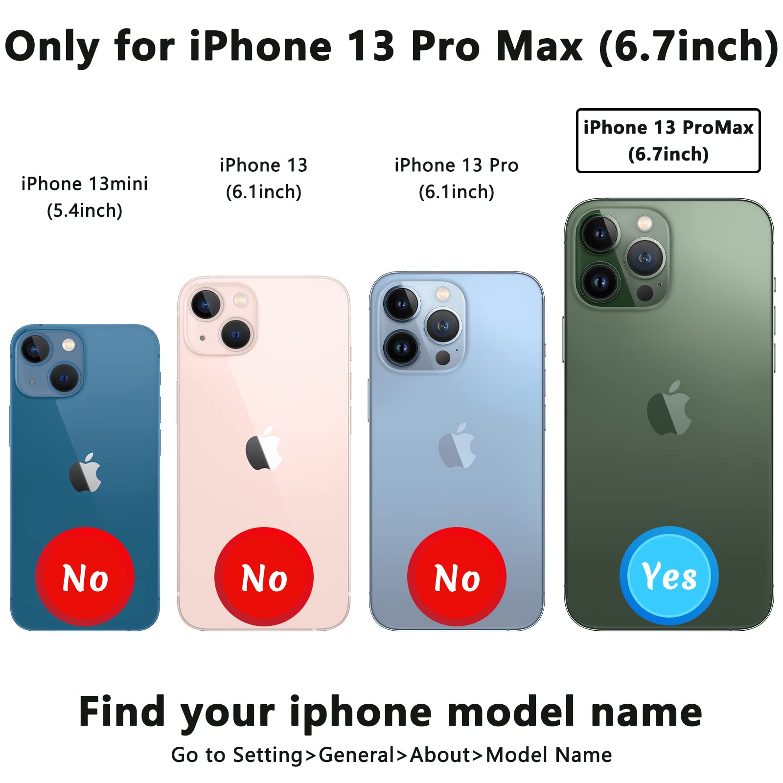 Topperfekt Compatible With Iphone 13 Pro Max Wallet Case With Card Holder, 360