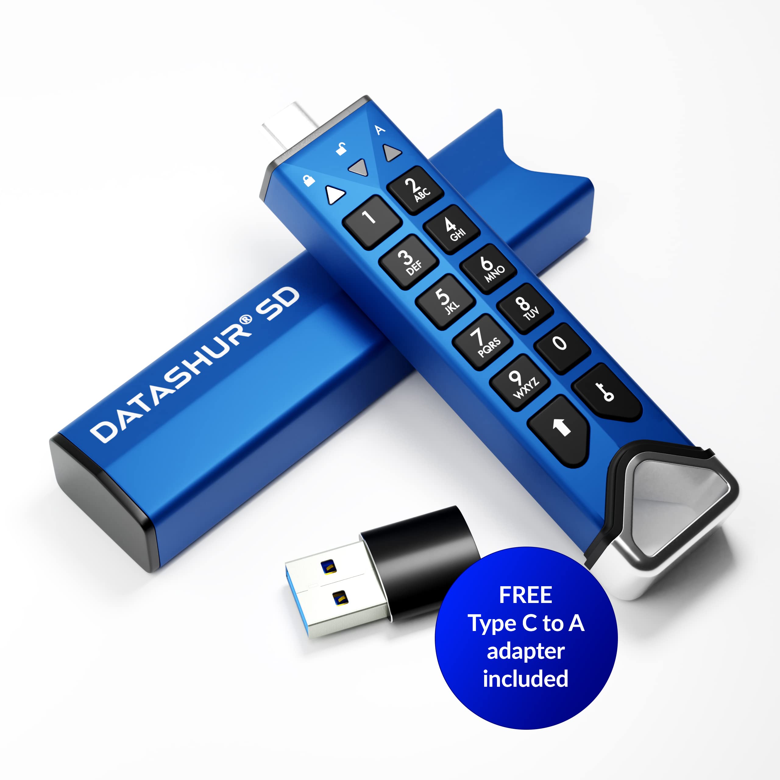Istorage Datashur Sd 1Tb Encrypted Usb Flash Drive With Removable Istorage Microsd Cards Password Protected Secure Collaboration