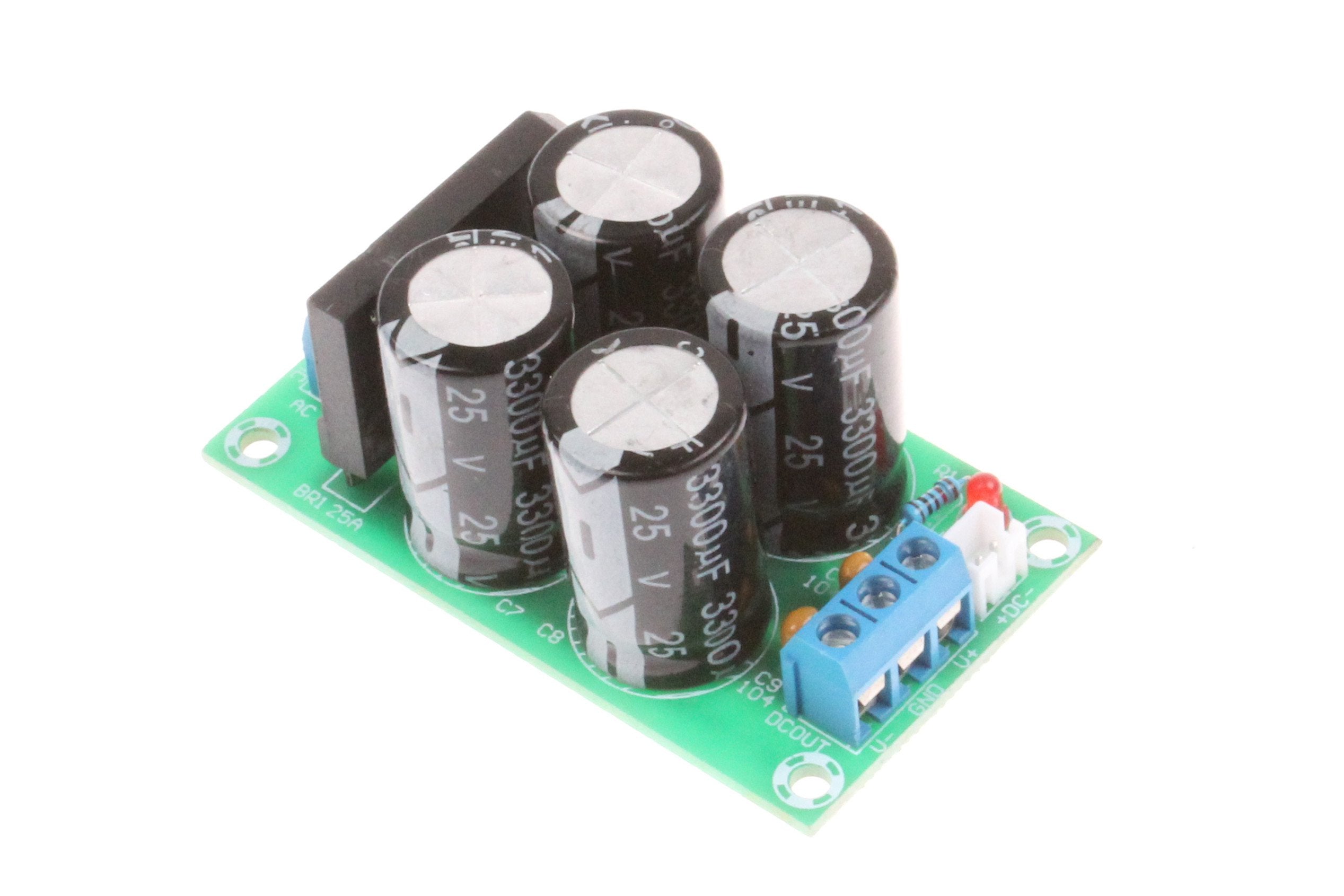 NOYITO 25A Dual Power Rectifier Filter Board AC 9-17V DC  12-24V Power Amplifier Power Supply Rectifier Board Suitable for LM187