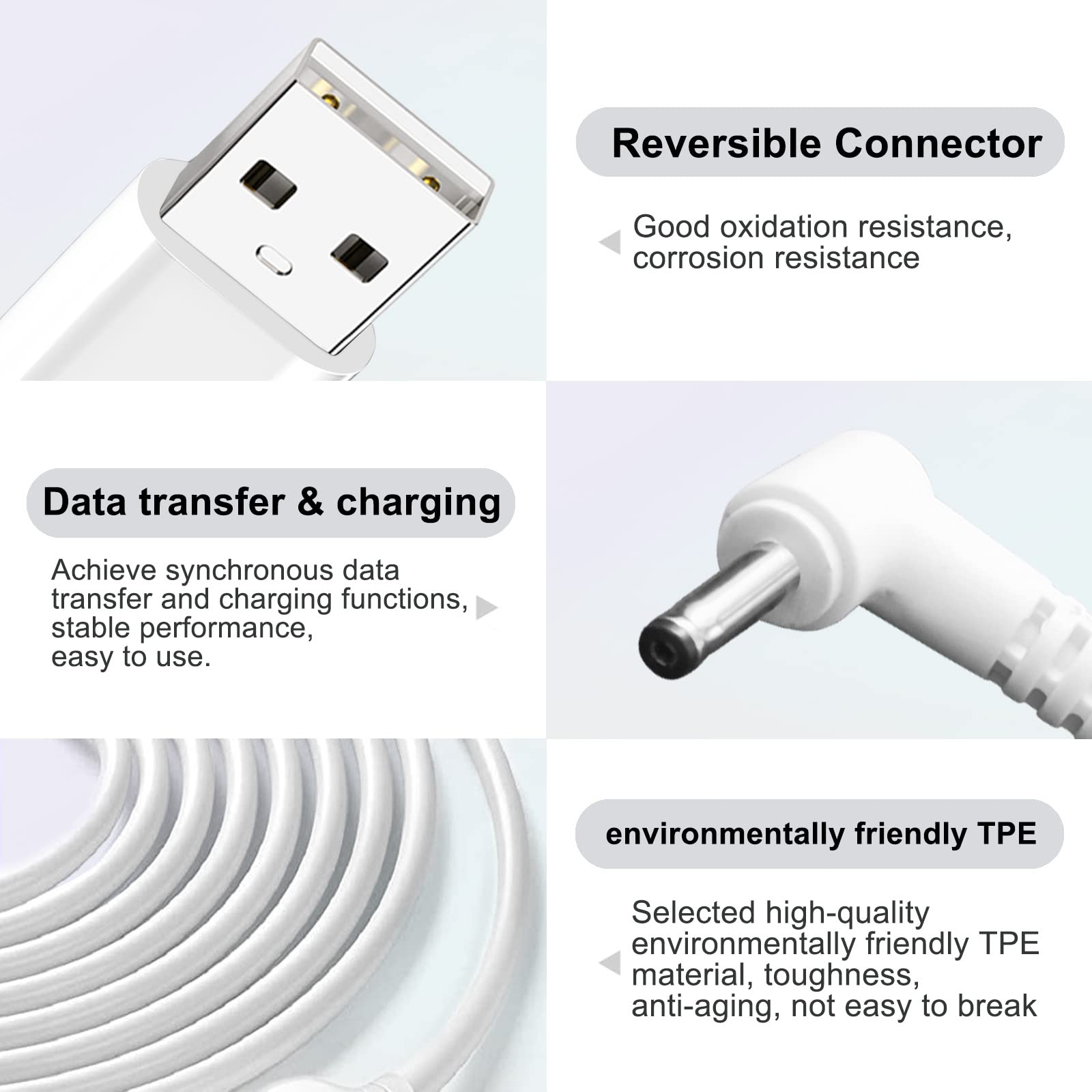Ycwzzh Indoor/Outdoor Camera Power Adapter Plug Charger For Ring Stick Up Cam/Plug In 3Rd Gen/2Nd Gen & Ring Pan Tilt Stick Up C