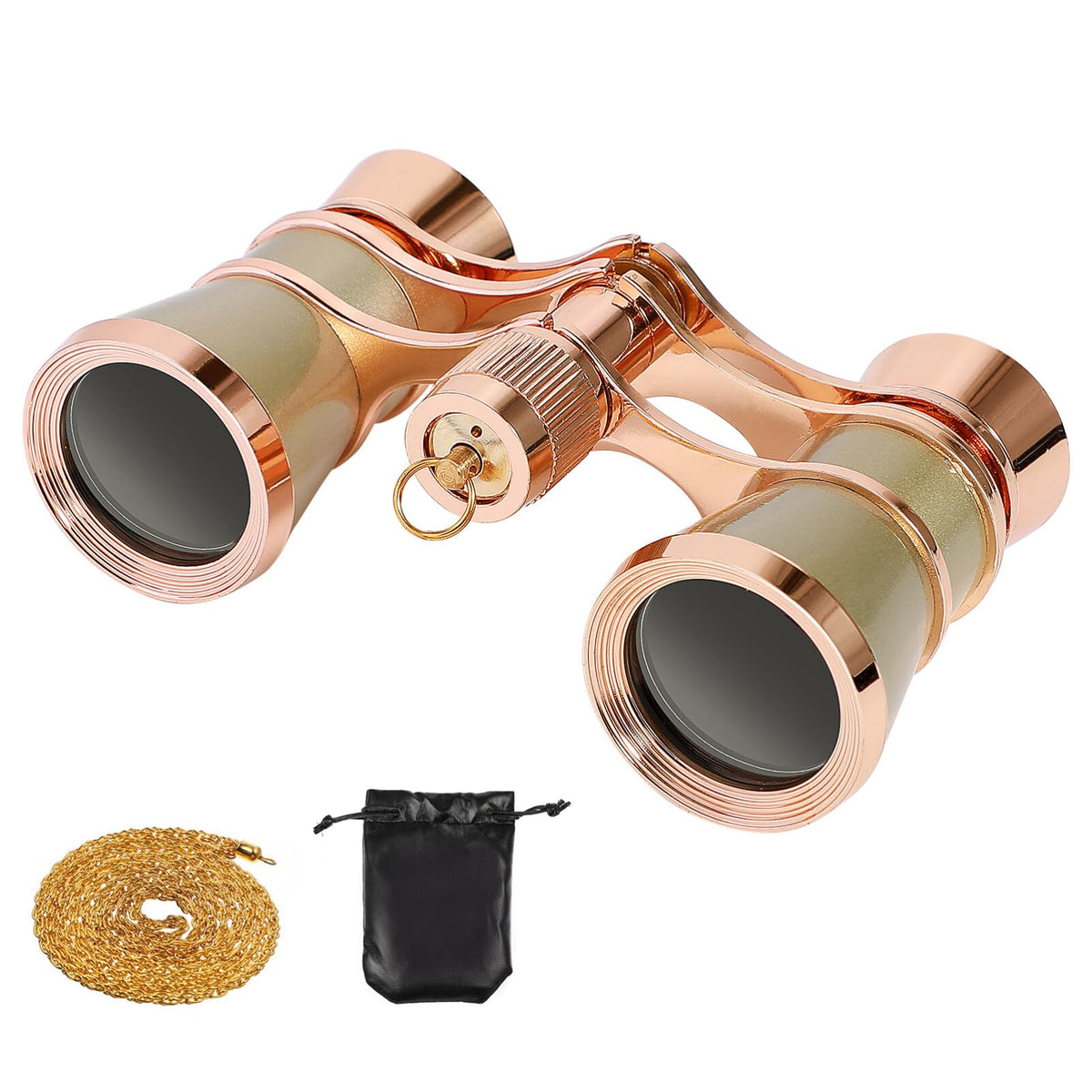 Scicalife 3X25 Theater Glasses Opera Binocular, Binocular With Chain, Wide-Angle Binoculars, Vision Binoculars For Bird Watching
