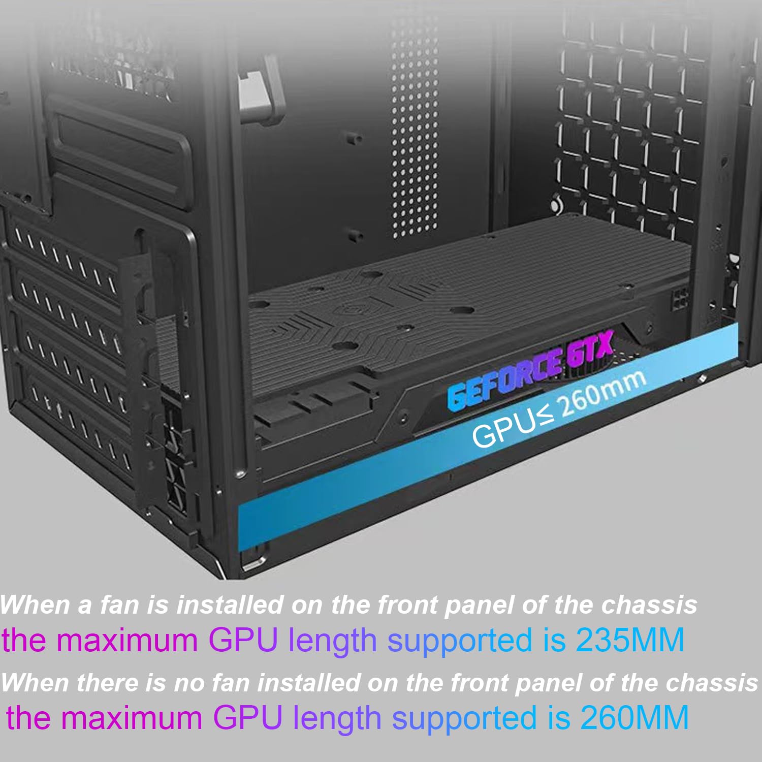 Matx Case,Itx Case,High Airflow Micro Atx Pc Case, Support Matx, Mini Itx, Micro Atx Case Slim With Usb2.0X2 I/O Port, Black Wit