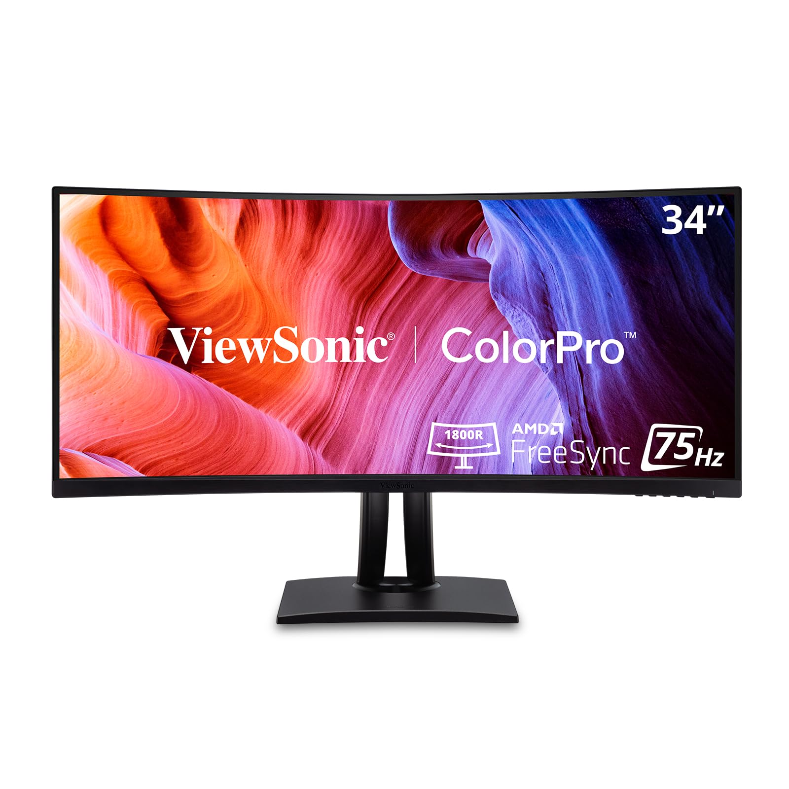 34'' Colorpro Uwqhd Crvd Mntr|34 Colorpro  21:9 Curved Uwqhd Monitor With 75Hz, Freesync, 100W Usb C, Rj45 And Srgb,3440 X 1440