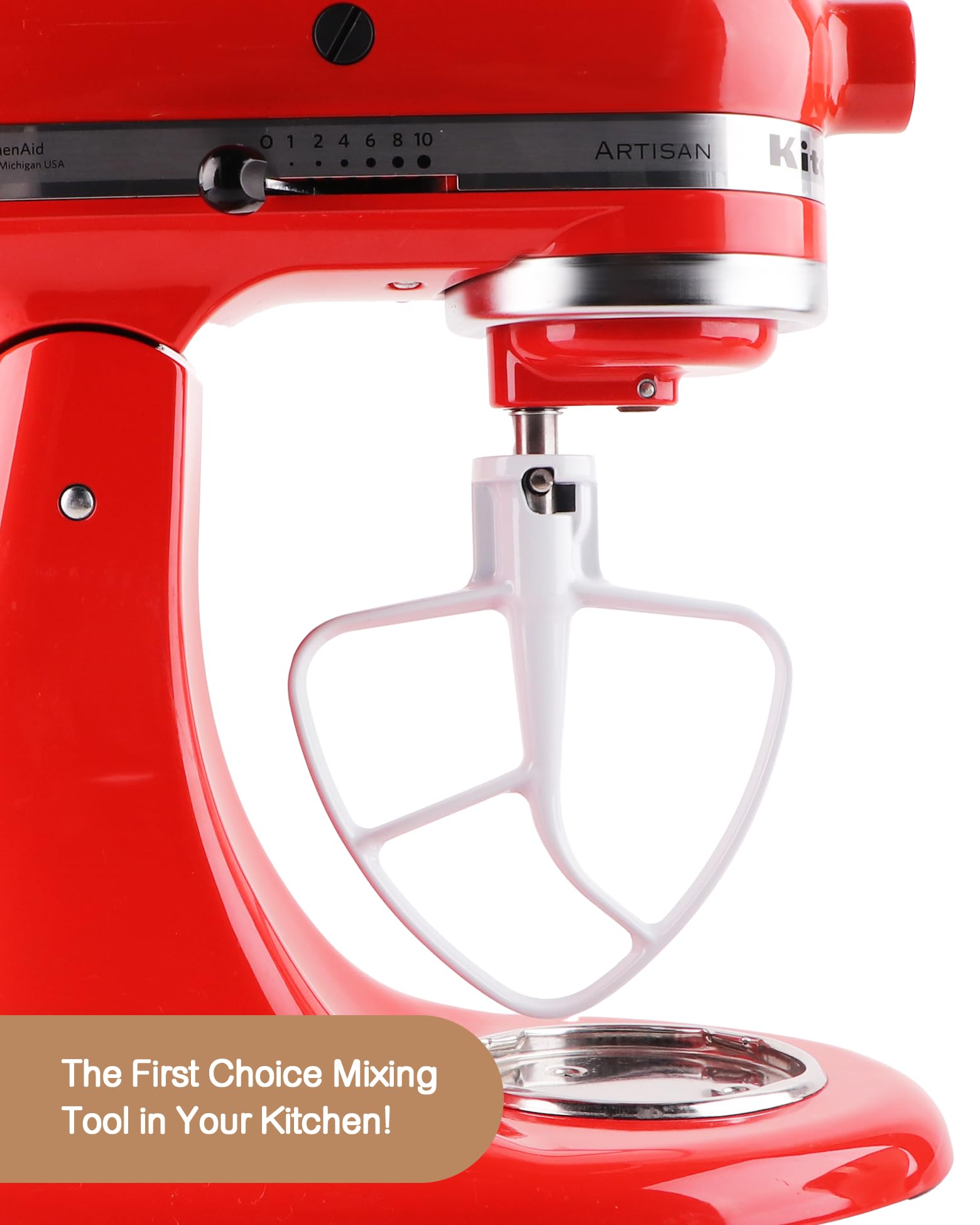 Meet Juice K45B Coated Flat Beater, Compatible With Kitchenaid Paddle For Mixer, Kitchenaid Accessories And Attachments Fits For