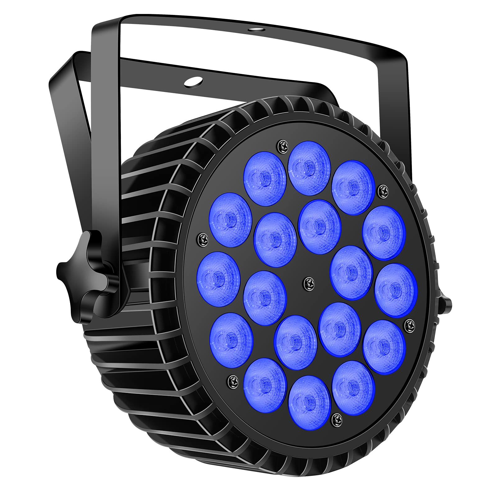 Par Lights LED Stage Lights, UKing 12Wx18 RGBW Uplight Stage Lighting Effect by DMX and Sound Activated Control Wash Light for 