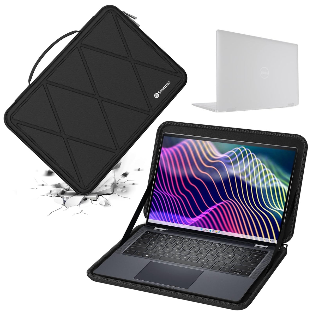 Smatree Hard EVA Protective Sleeve Case Compatible for 14 inch Dell Pro 14 Premium (PA14250), for 14 inch DELL Latitude 9450/9440/9430/9420/9410 or 2-in-1 Laptop Notebook Sleeve Bag (X8038)