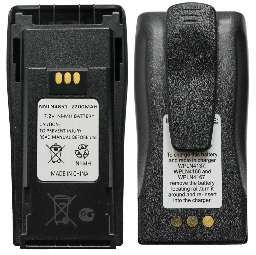 Teseko Nntn4851 Nntn4851A Nntn4496 Nntn4497Ar Nntn4970A 7.2V 2200Mah Ni Mh Two Way Radio Battery Replacement For Motorola Cp040