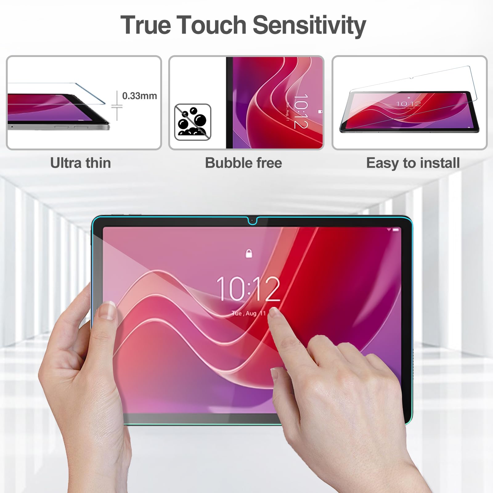 Procase 2 Pack Screen Protector For Lenovo Tab M11/Tab K11 Lte 2024, Tempered Glass Film Guard For Lenovo 11� Tab M11/Tab K11 Lte 2024 Release