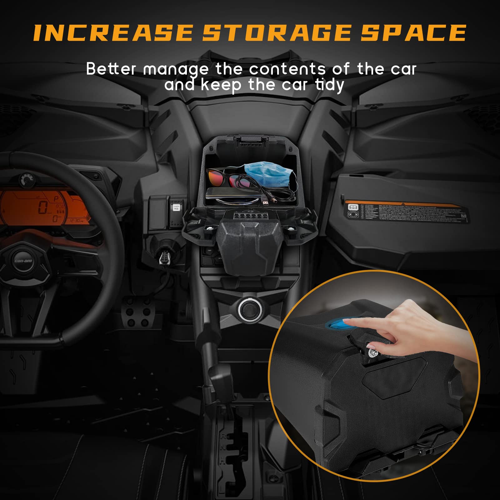 Quickwolf Maverick X3 Tablet Holder, X3 Electric Device Mount For Ipad Phone Gps Navigation Compatible With 2017 2024 Can Am X3