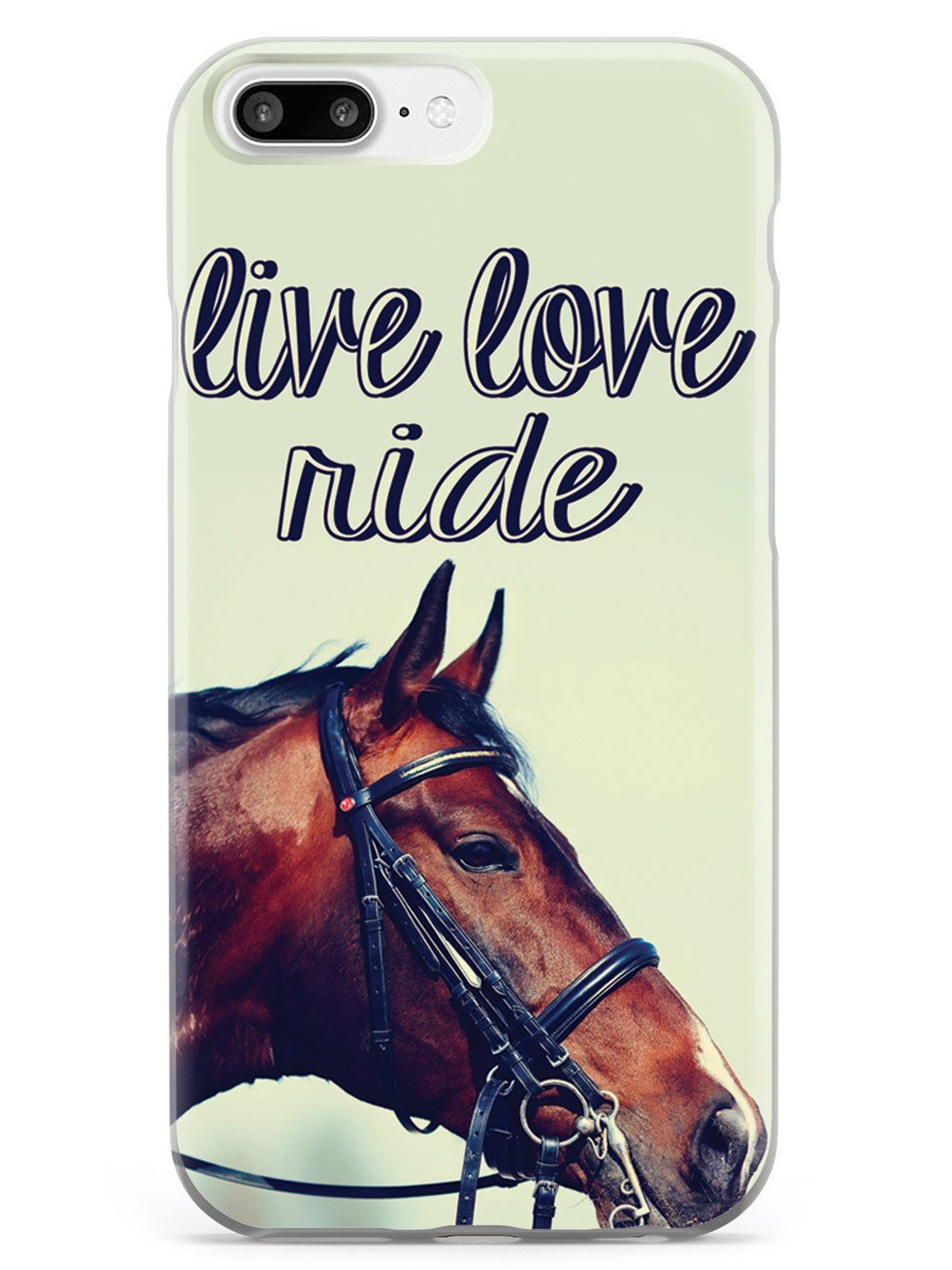 Inspired Cases - Compatible With Iphone 8 Plus Case - 3D Textured Protective Phone Case For Apple Iphone 8 Plus - Live Love Ride