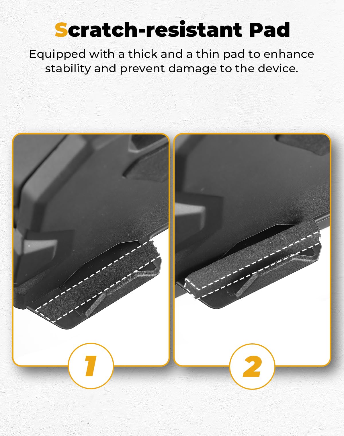 Kemimoto Pro Xp Electronic Device Mounts With Storage Box, Utv Electronic Device Holder Gps Mount Phone Tablet Mount Compatible