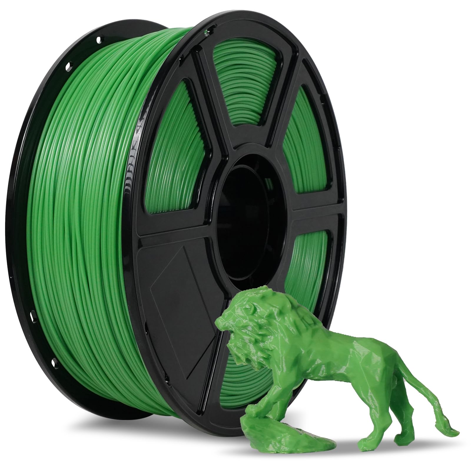 FLASHFORGE ASA Filament 1.75mm Green, 3D Printer Filament 1kg (2.2lbs) Spool, Dimensional Accuracy +/- 0.02mm, Durable, High UV-