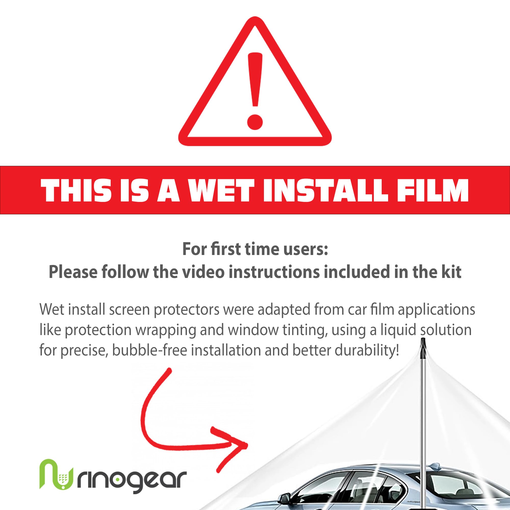 Rinogear (8 Pack Screen Protector For Fitbit Charge 6 5 (1.04'' Inch) Screen Protector Case Friendly Accessories Flexible Full C