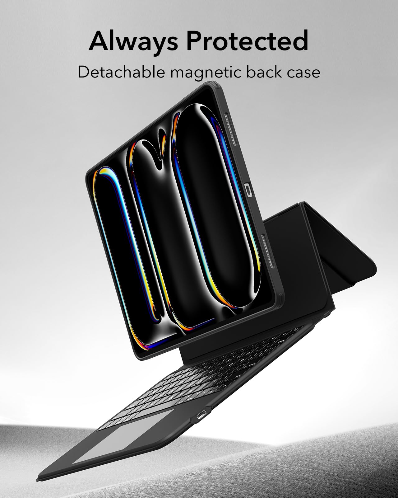 Esr Ascend For Ipad Pro 11 Inch 2024, Keyboard Case With Trackpad, Magnetic Detachable Keyboard With Backlit Keys, Fully Landsca